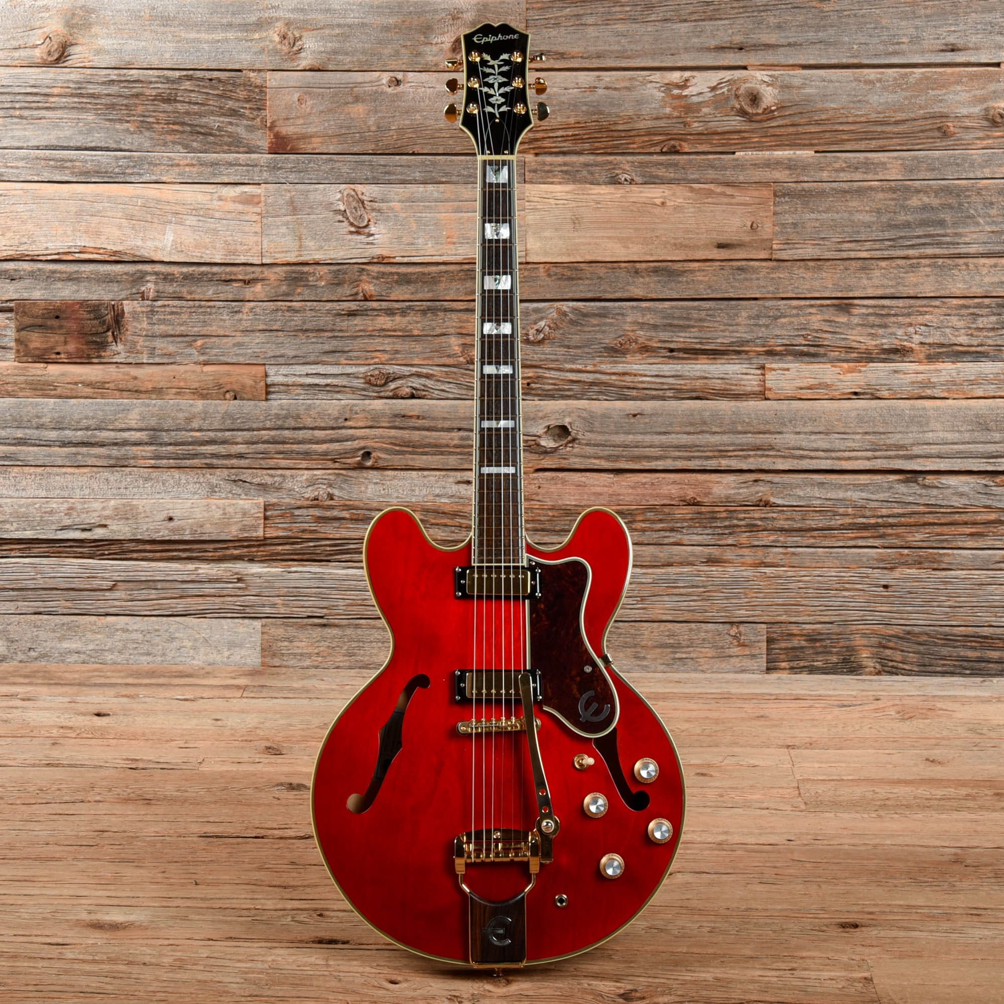 Epiphone 50th Anniversary 1962 Sheraton E212TV Cherry 2012 – Chicago Music  Exchange