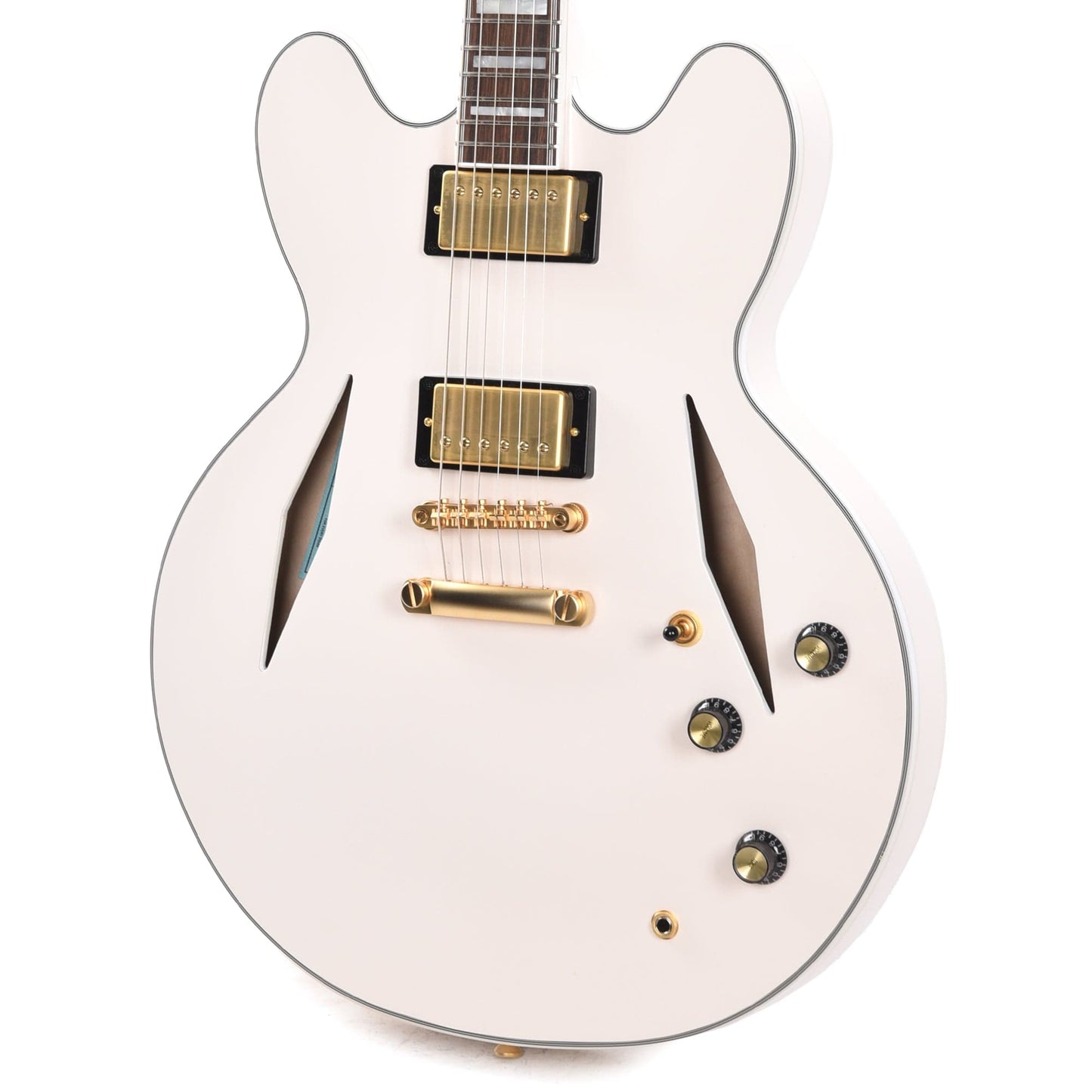 Epiphone Artist Emily Wolfe "White Wolfe" Sheraton Aged Bone White Electric Guitars / Semi-Hollow