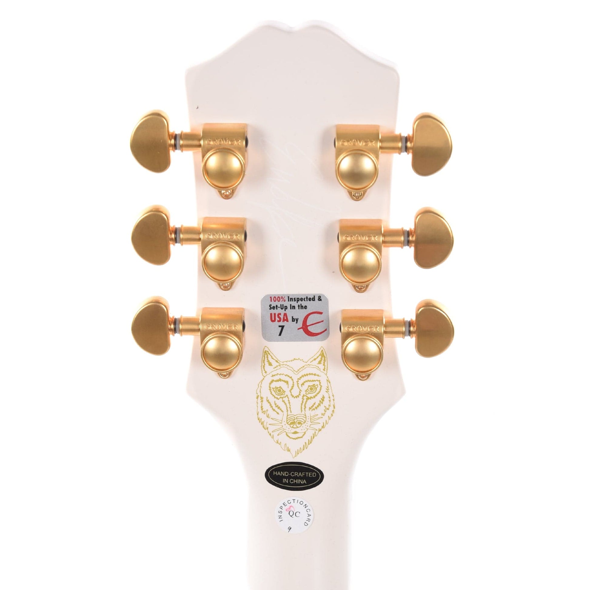 Epiphone Artist Emily Wolfe "White Wolfe" Sheraton Aged Bone White Electric Guitars / Semi-Hollow