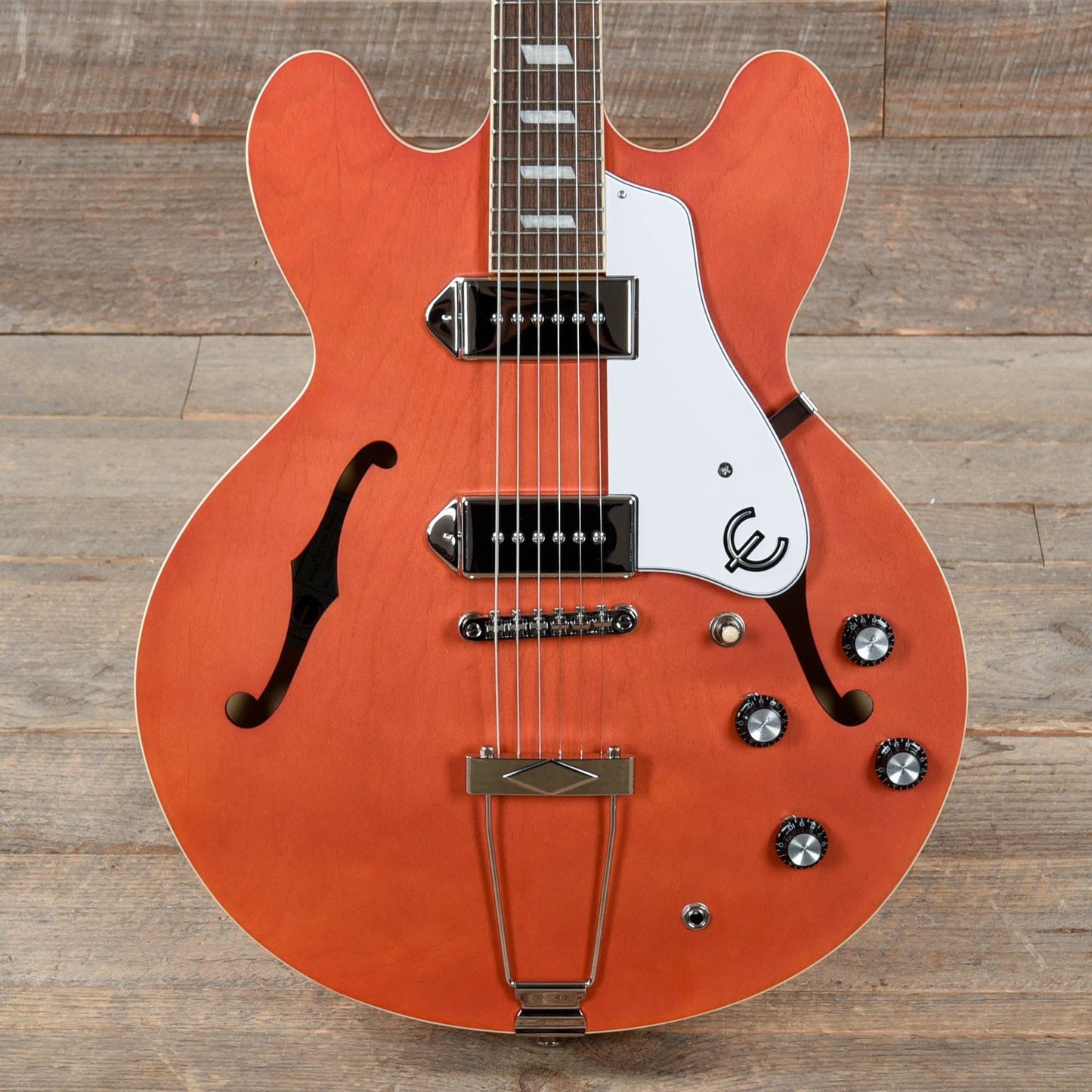 Epiphone Casino Worn Sunrise Orange Electric Guitars / Semi-Hollow