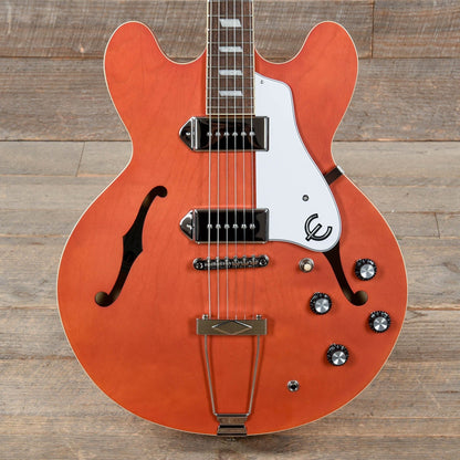 Epiphone Casino Worn Sunrise Orange Electric Guitars / Semi-Hollow