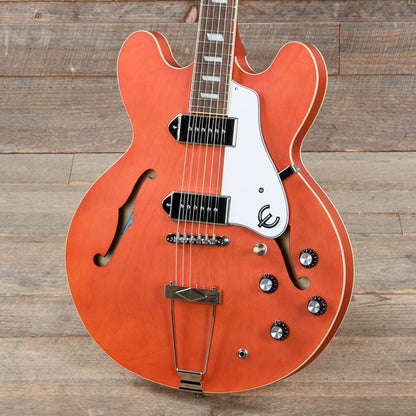 Epiphone Casino Worn Sunrise Orange Electric Guitars / Semi-Hollow