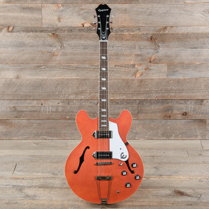 Epiphone Casino Worn Sunrise Orange Electric Guitars / Semi-Hollow