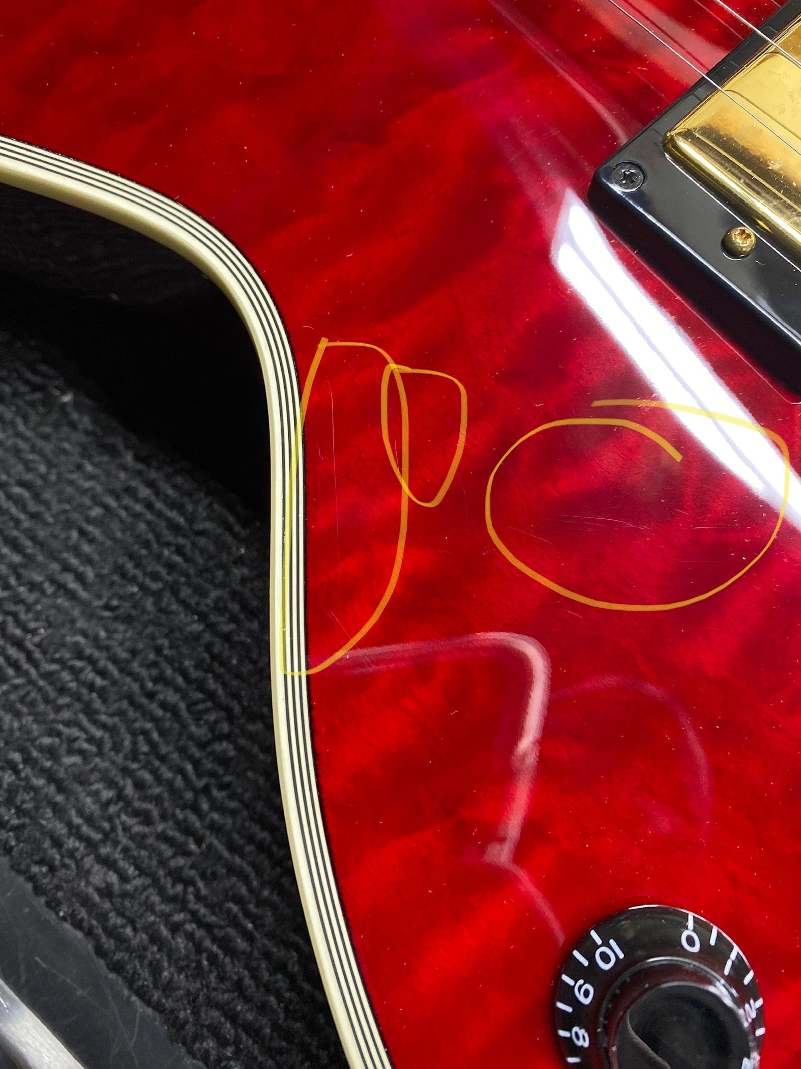 Epiphone Artist Alex Lifeson Les Paul Custom Axcess LEFTY Quilt Ruby Electric Guitars / Solid Body