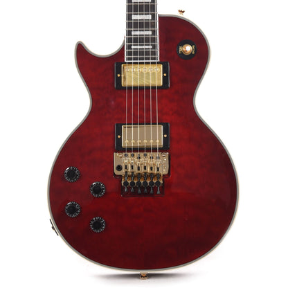 Epiphone Artist Alex Lifeson Les Paul Custom Axcess LEFTY Quilt Ruby Electric Guitars / Solid Body