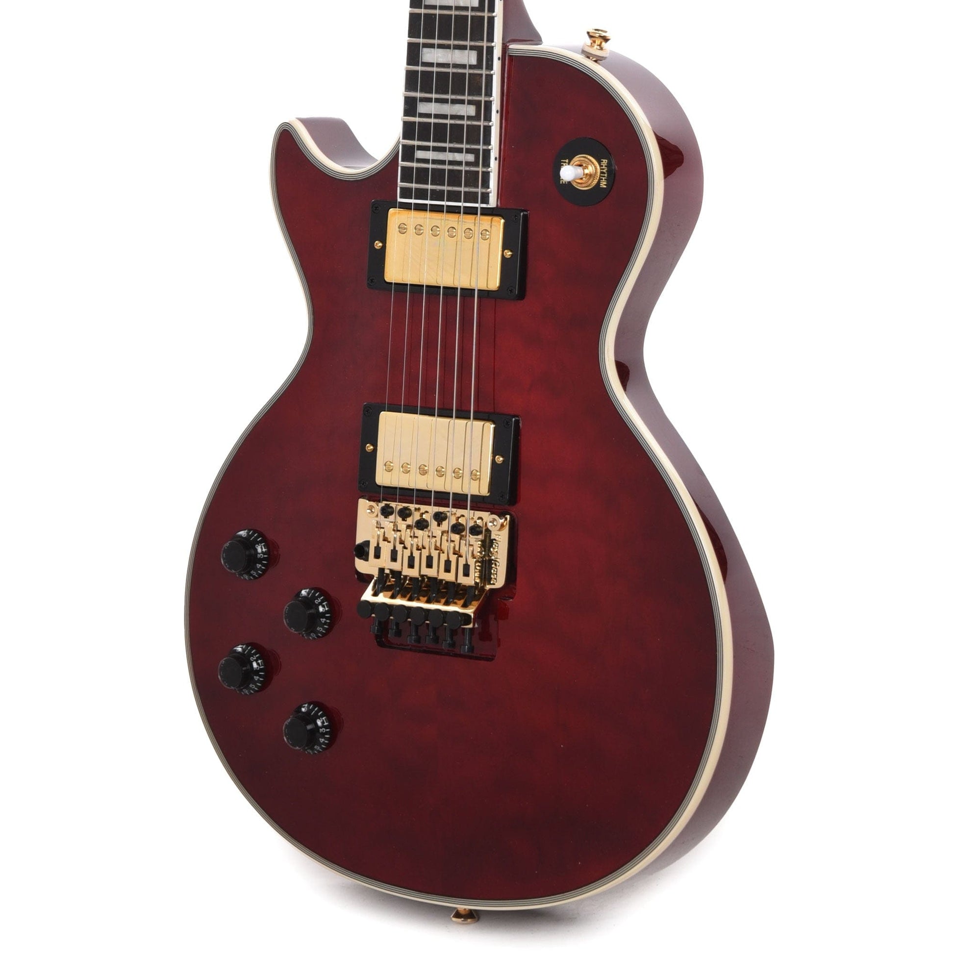 Epiphone Artist Alex Lifeson Les Paul Custom Axcess LEFTY Quilt Ruby Electric Guitars / Solid Body