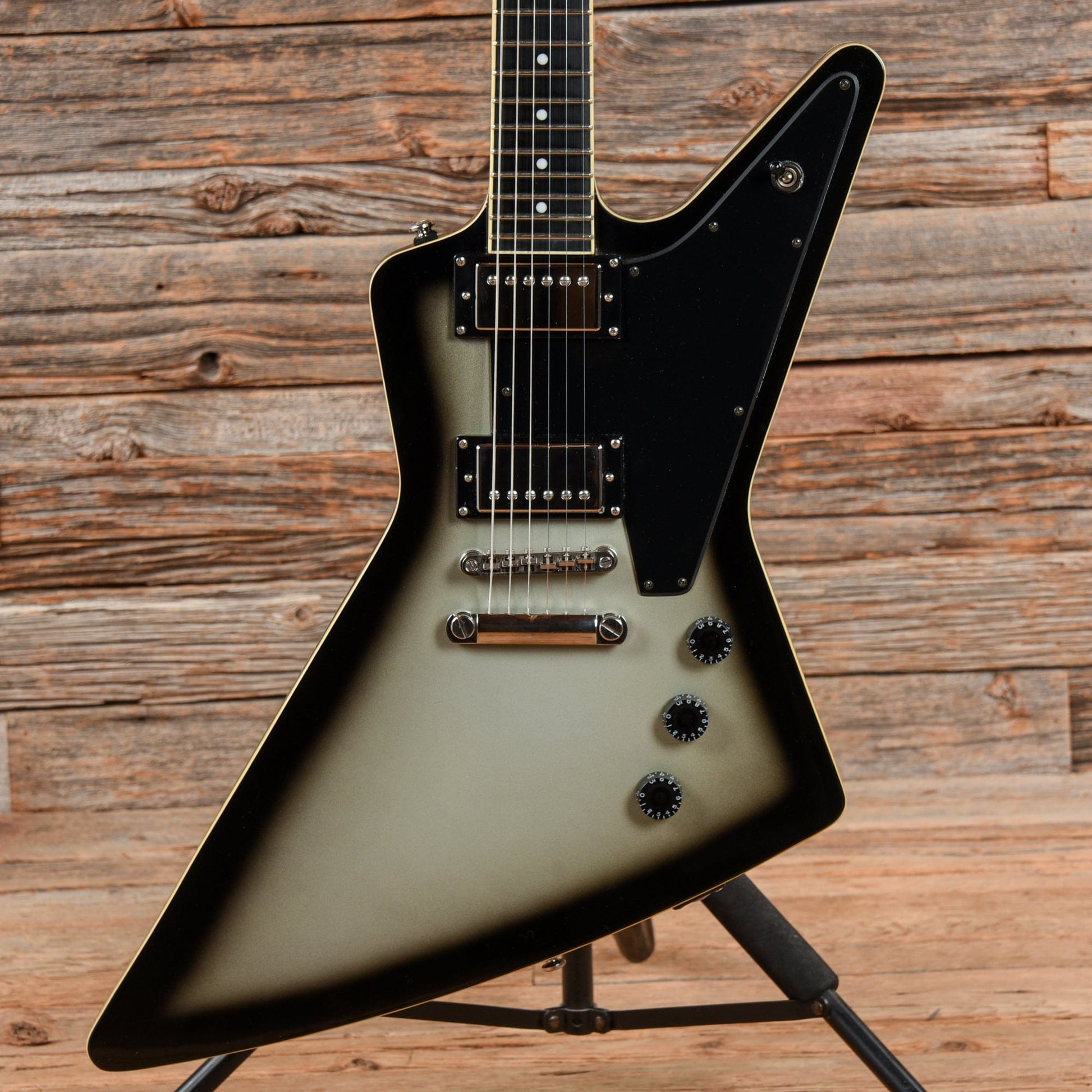 Epiphone Brendon Small Signature Thunderhorse Explorer Silverburst 2013 Electric Guitars / Solid Body