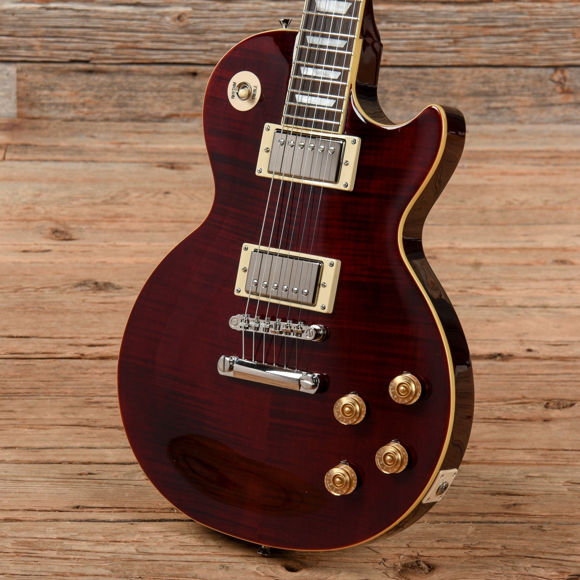 Epiphone Les Paul 1960 Tribute Plus Black Cherry 2003 – Chicago Music  Exchange