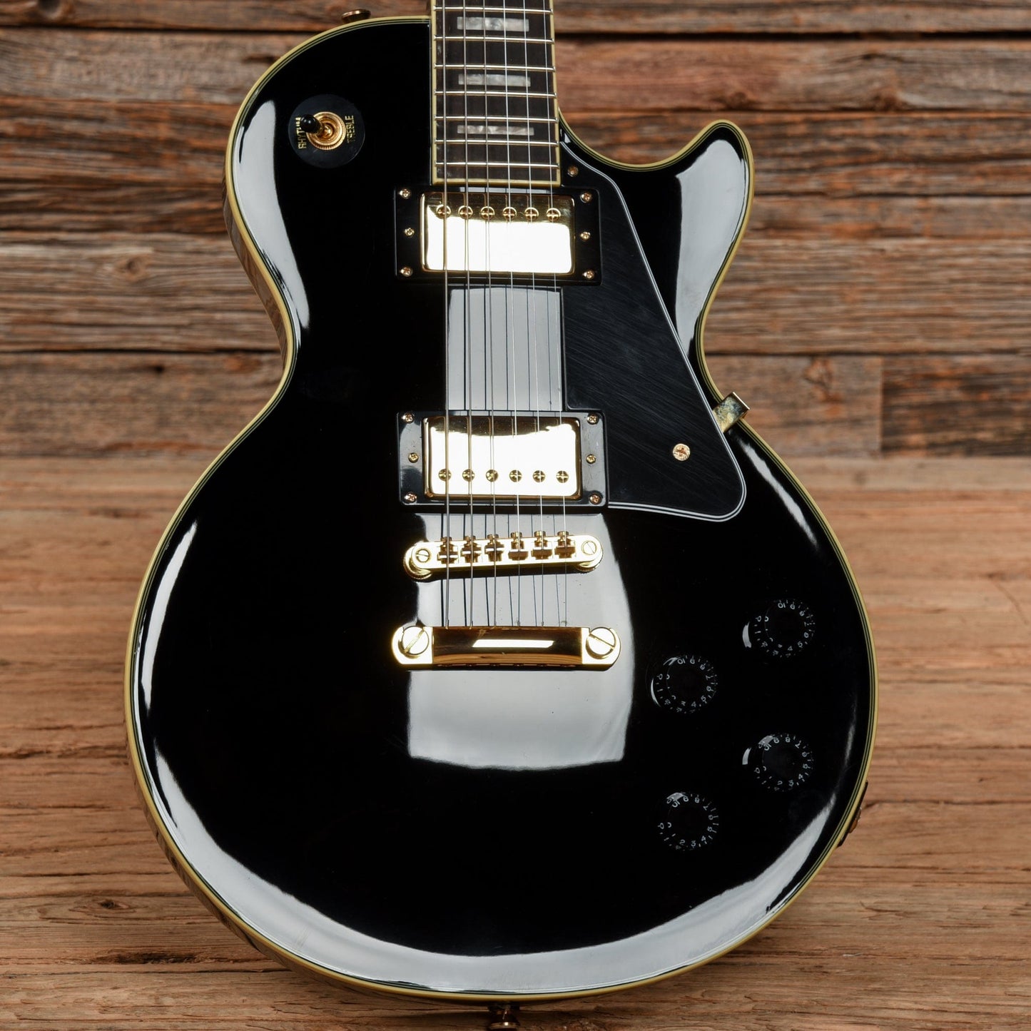 Epiphone Les Paul Custom Pro Ebony 2014 Electric Guitars / Solid Body