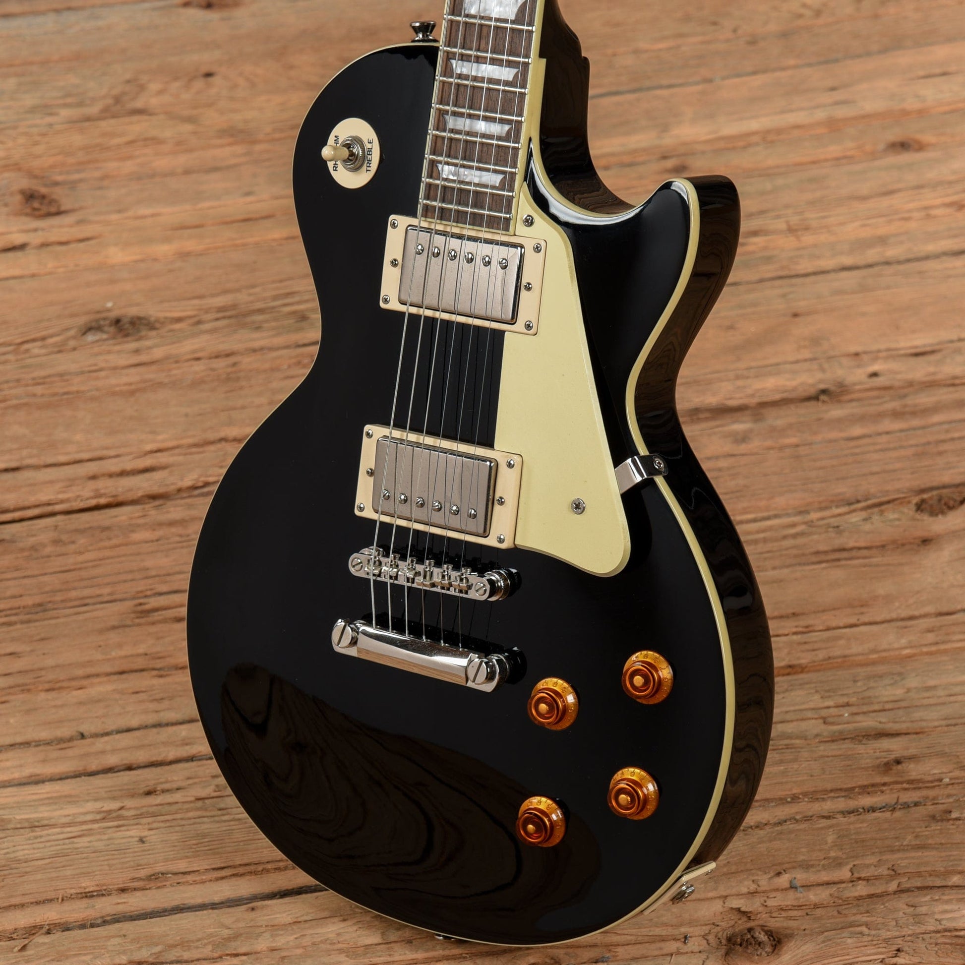 Epiphone Les Paul Standard Ebony 2008 Electric Guitars / Solid Body