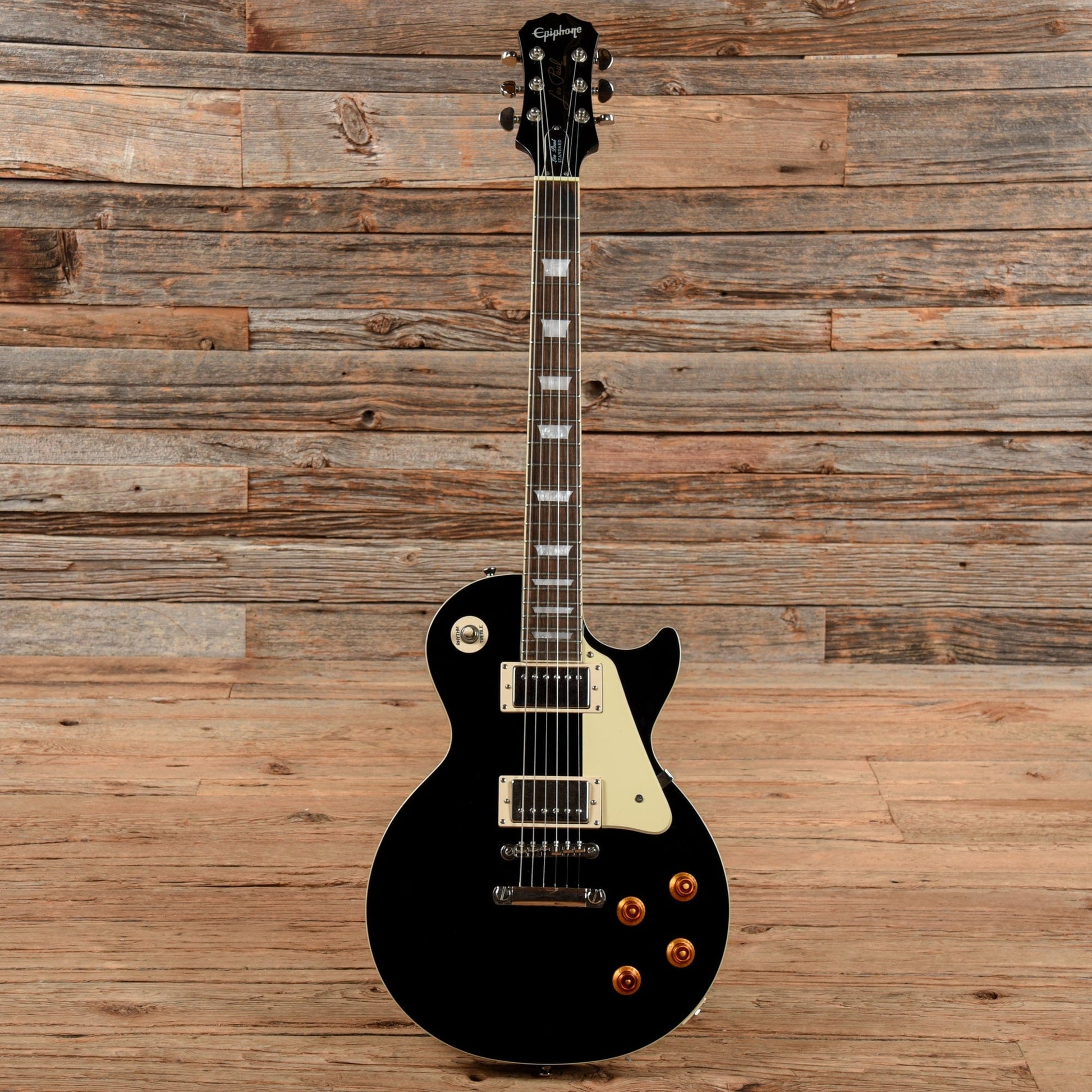 Epiphone Les Paul Standard Ebony 2008 Electric Guitars / Solid Body