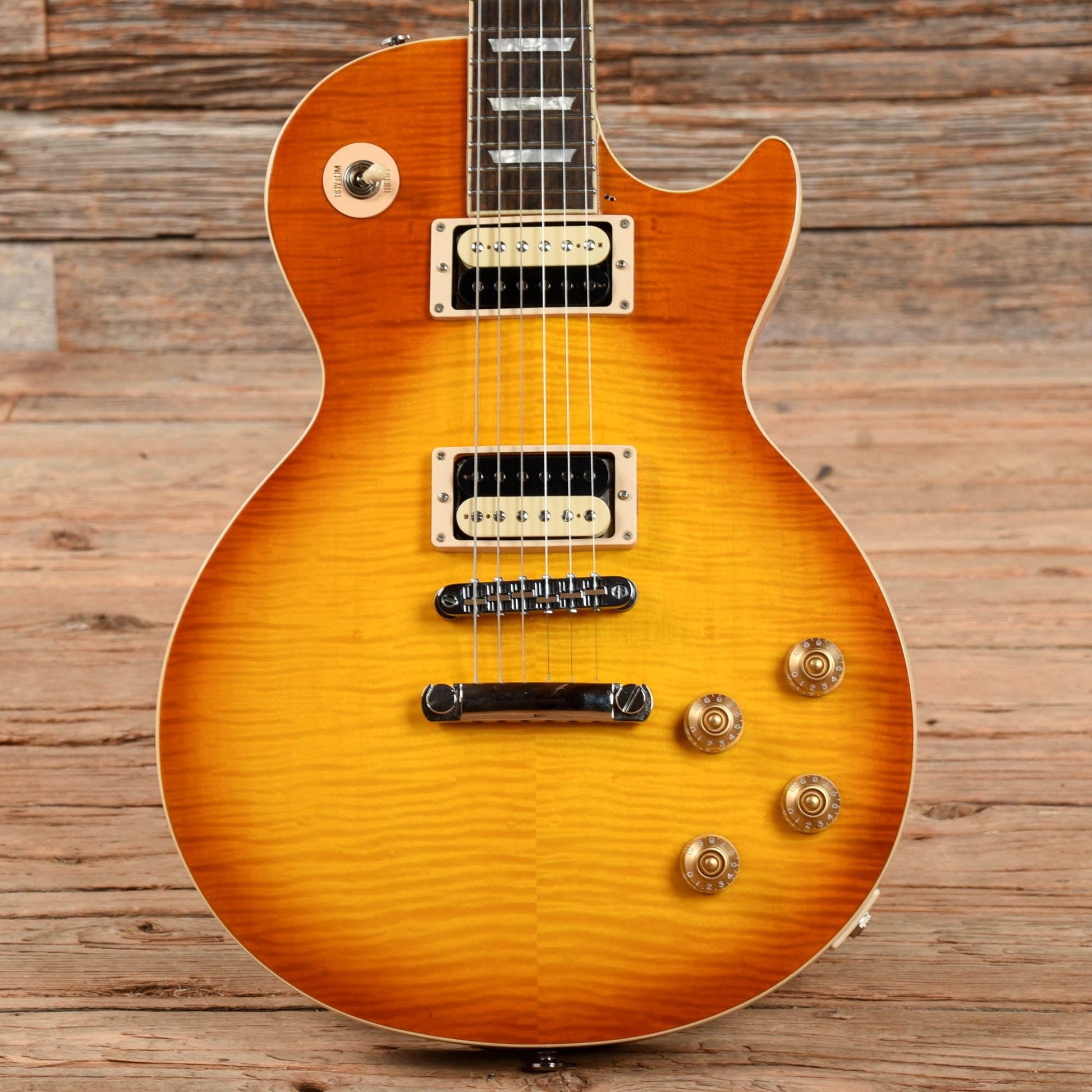 Epiphone Les Paul Standard Plus Top Pro Honeyburst 2012 Electric Guitars / Solid Body