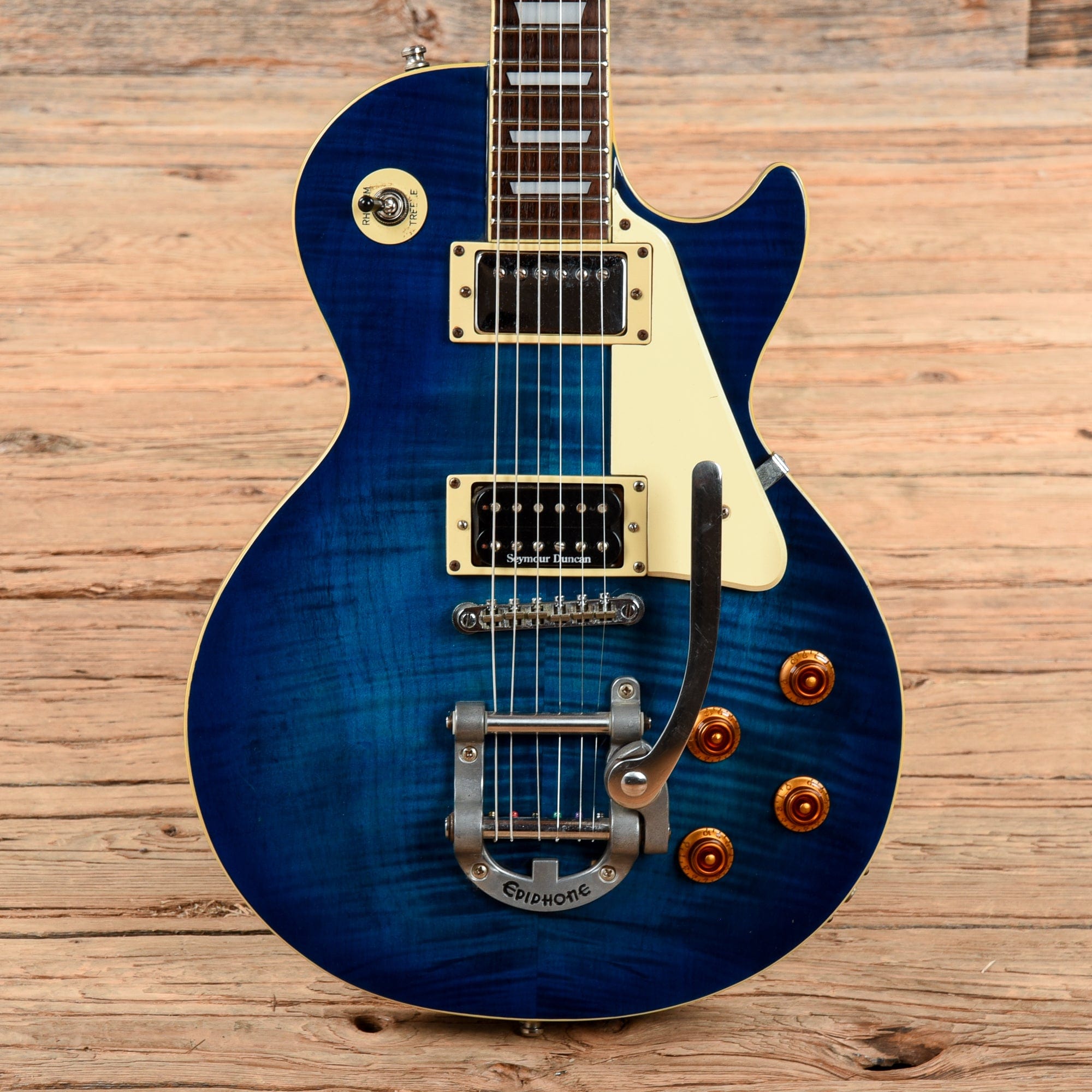 Epiphone Limited Edition Les Paul Standard Plus Top Bigsby Blue 