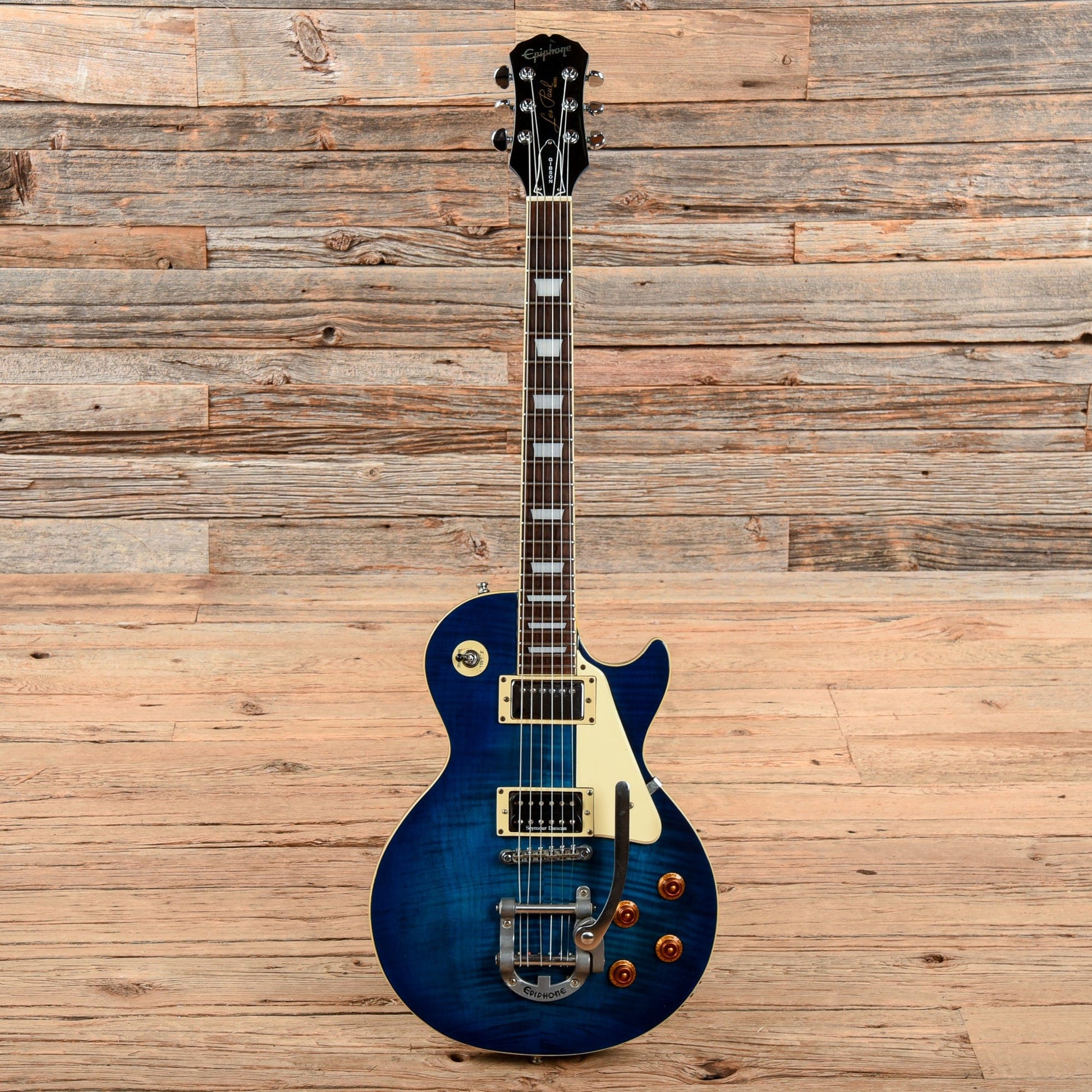 Epiphone Limited Edition Les Paul Standard Plus Top Bigsby Blue Burst 2007 Electric Guitars / Solid Body