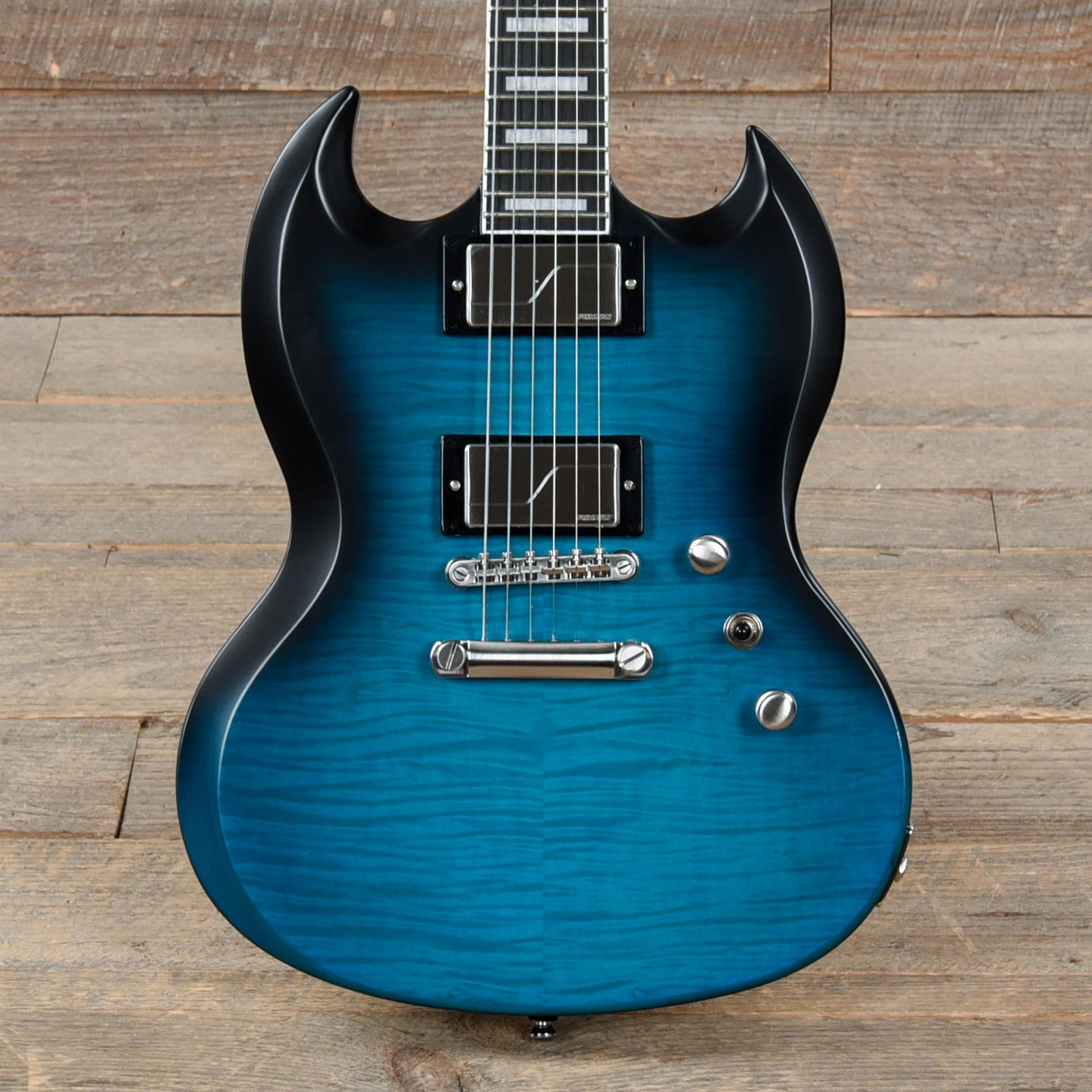 Epiphone SG Prophecy Blue Tiger Aged Gloss Electric Guitars / Solid Body