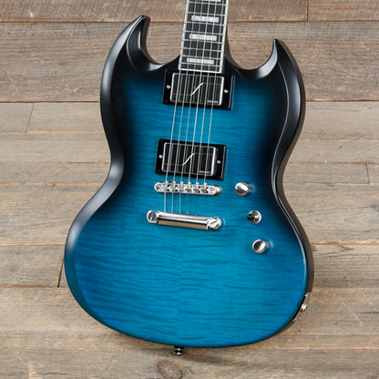 Epiphone SG Prophecy Blue Tiger Aged Gloss Electric Guitars / Solid Body