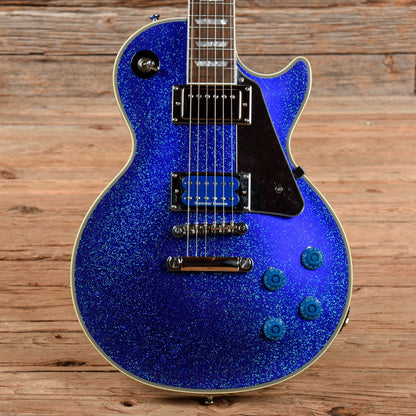 Epiphone Tommy Thayer Signature "Electric Blue" Les Paul Standard Blue Sparkle Electric Guitars / Solid Body