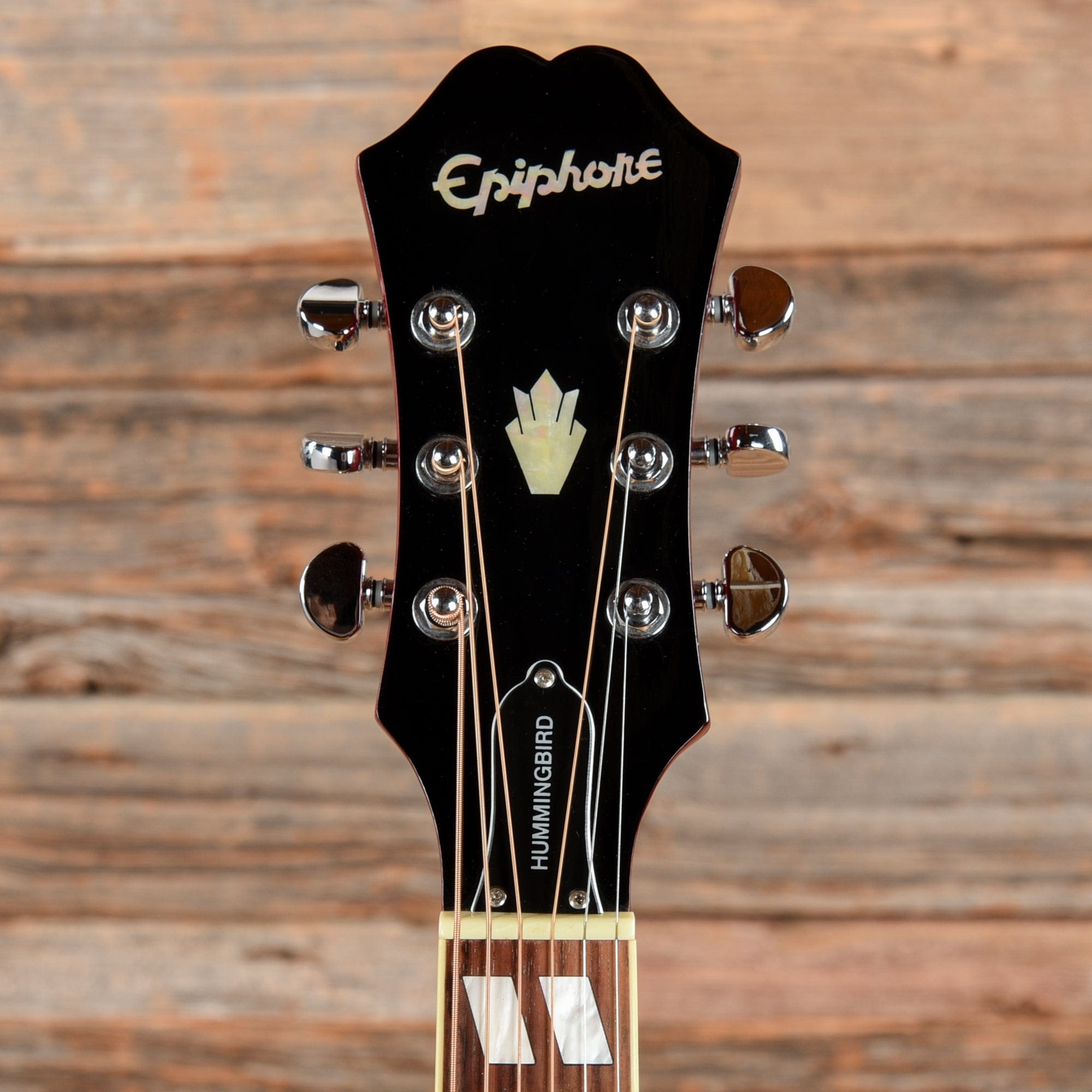 Epiphone Hummingbird HS Cherry Sunburst 2006 – Chicago Music Exchange