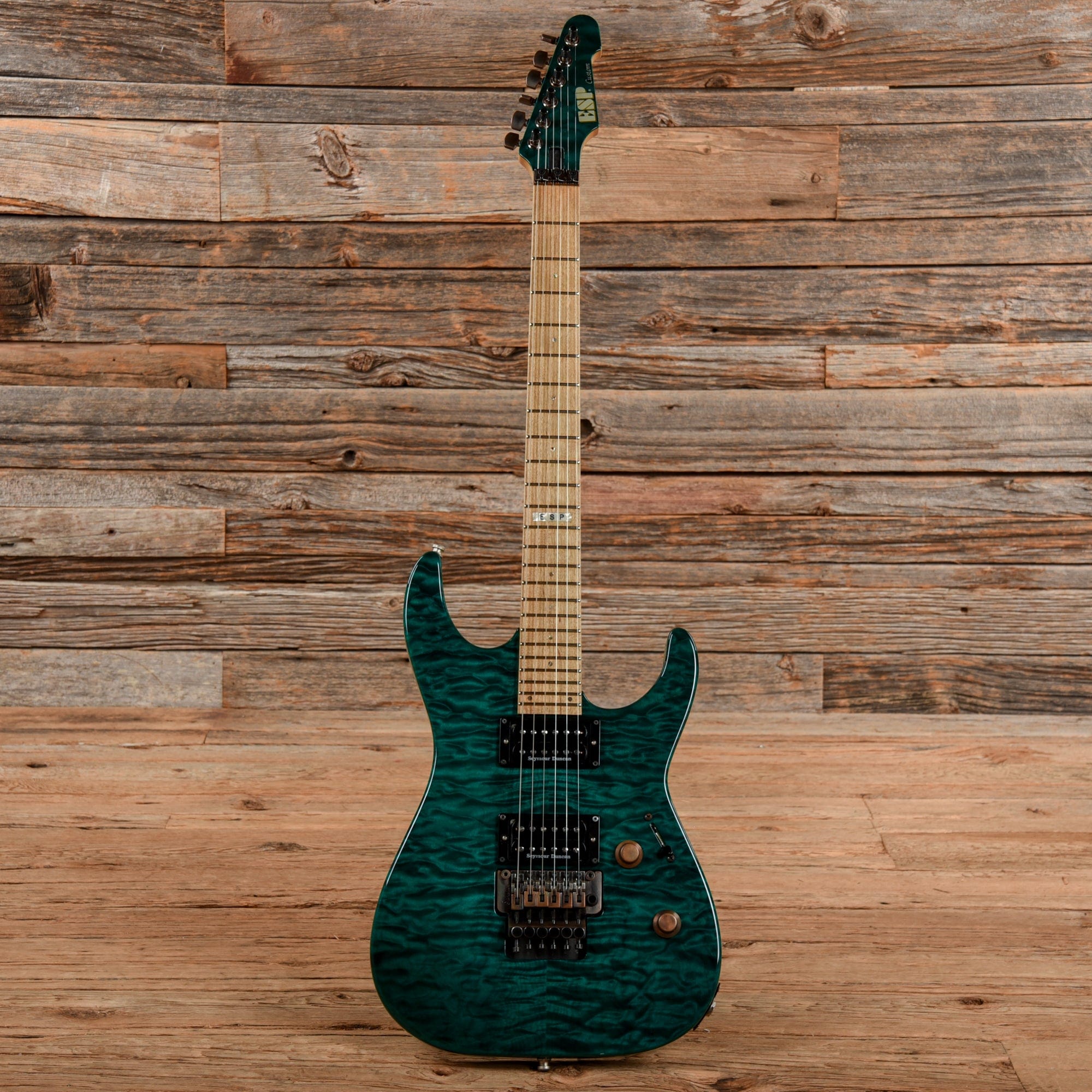 ESP Custom Shop M-II Transparent Green Electric Guitars / Solid Body