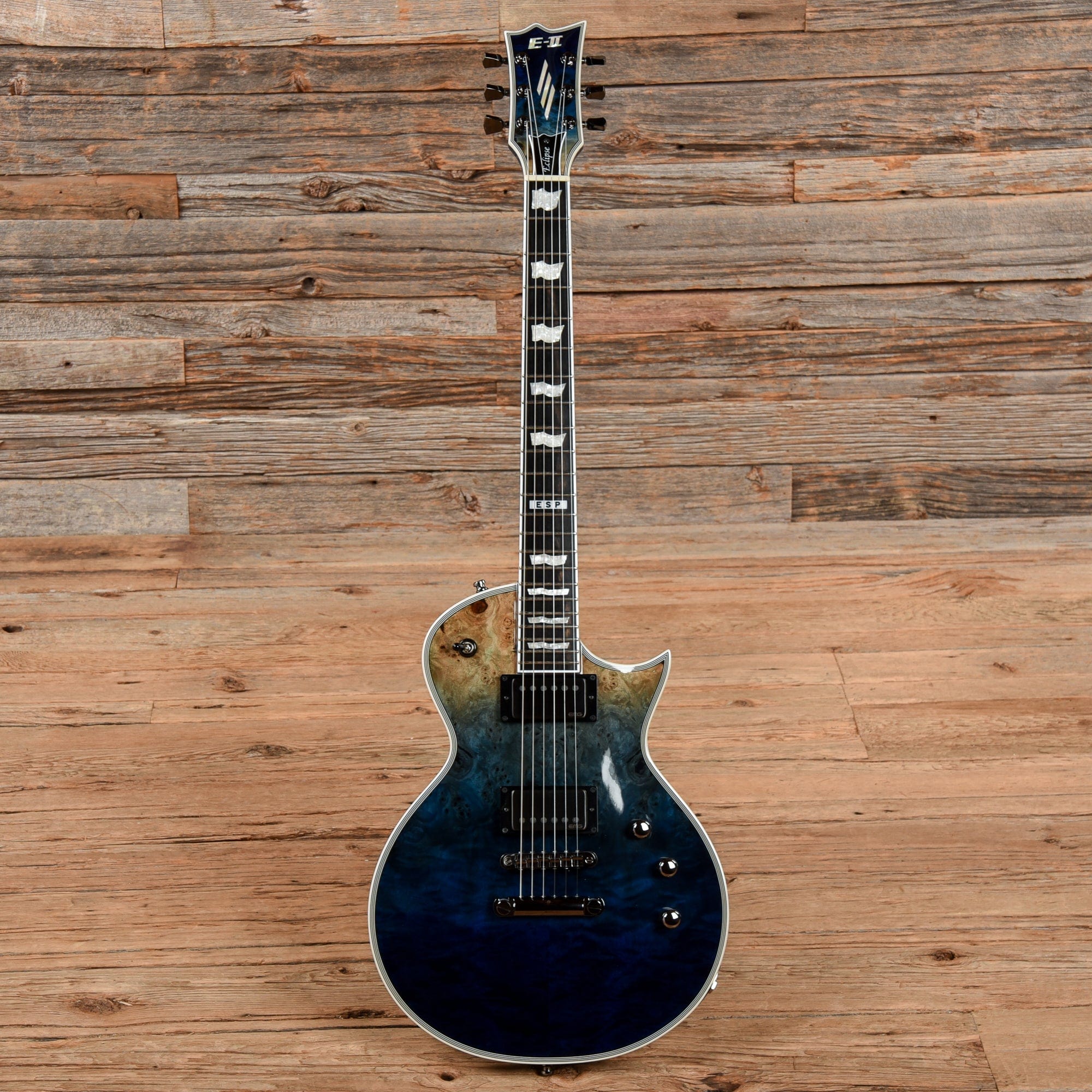 ESP E-II Eclipse Blue Natural Fade 2022 Electric Guitars / Solid Body