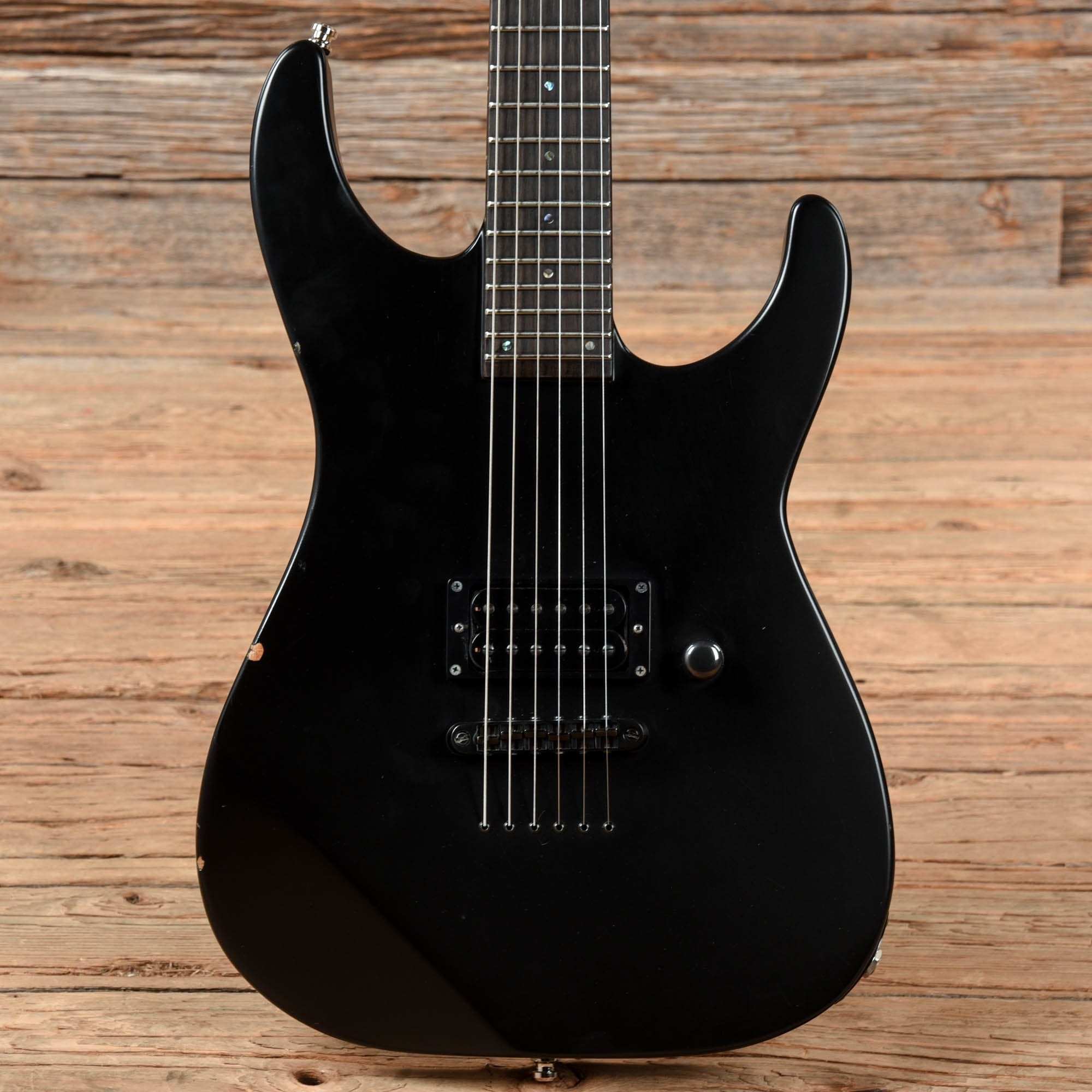 ESP E-II M-I Thru NT Satin Black Electric Guitars / Solid Body