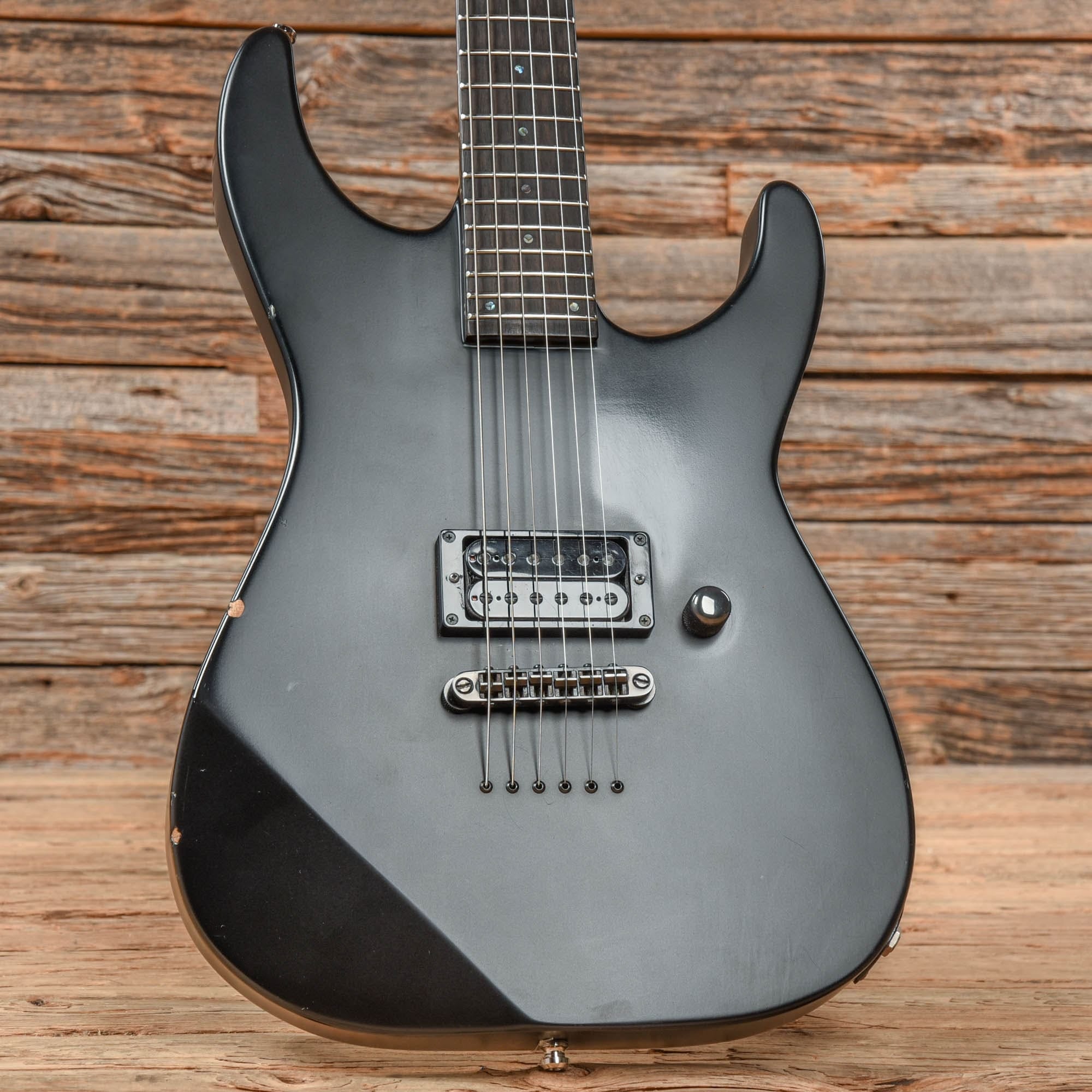 ESP E-II M-I Thru NT Satin Black Electric Guitars / Solid Body