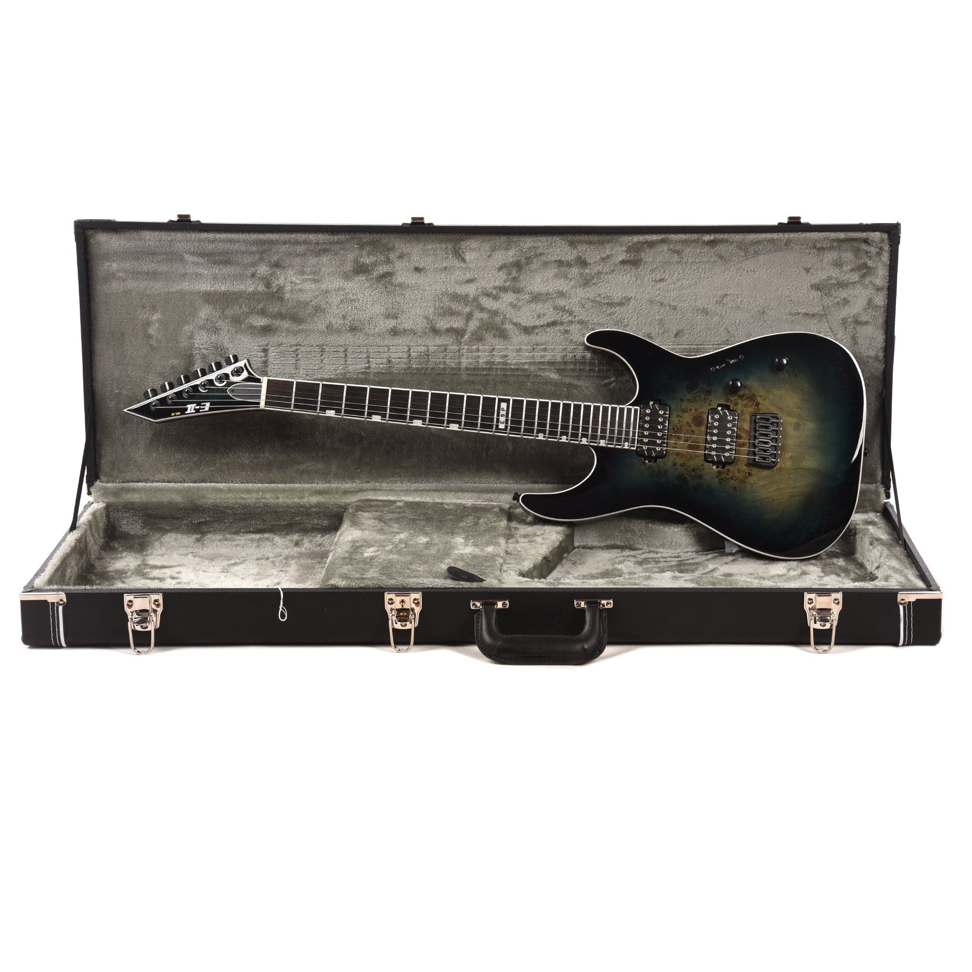 ESP E-II M-II HT Mercury Blue Burst Electric Guitars / Solid Body