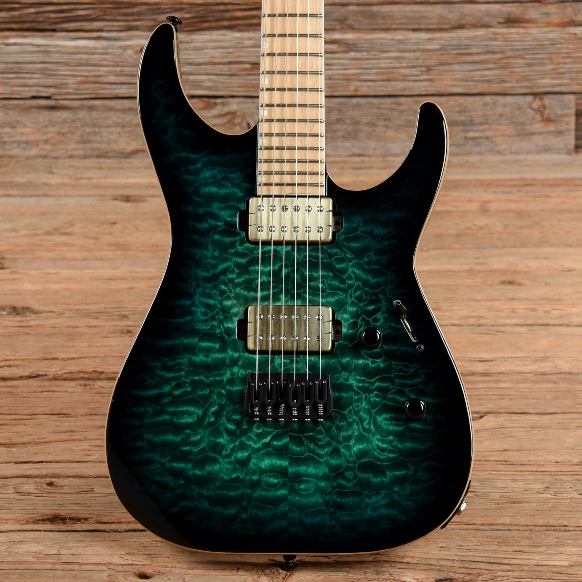 ESP E-II M-II NT Black Turquoise Burst 2020 Electric Guitars / Solid Body