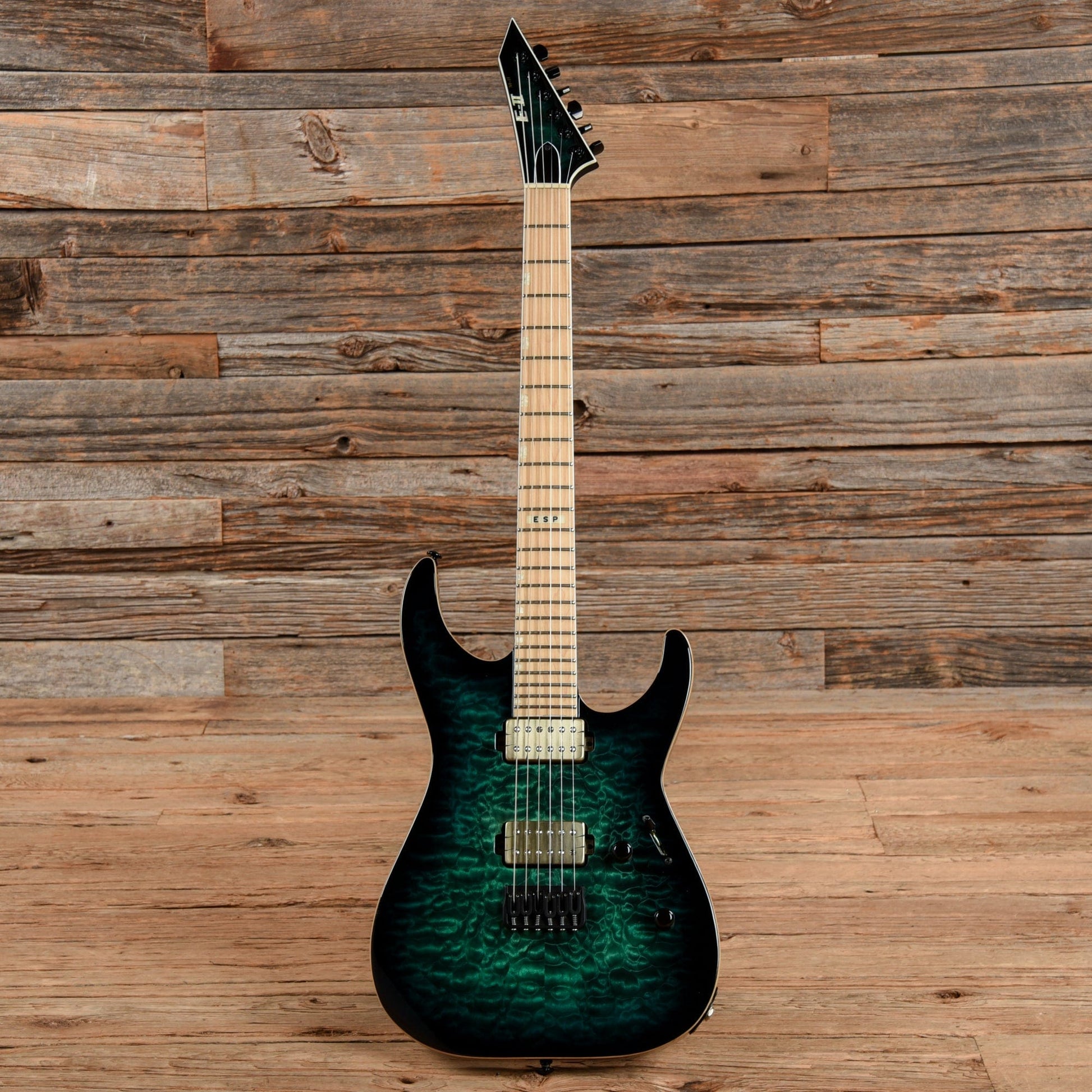 ESP E-II M-II NT Black Turquoise Burst 2020 Electric Guitars / Solid Body