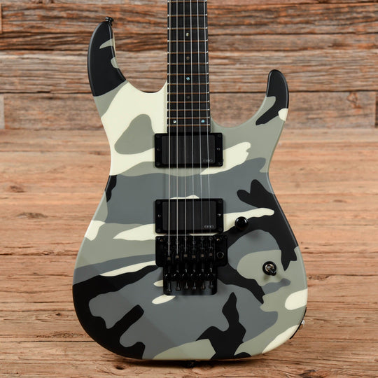 ESP E-II M-II NT Matte Black/White Camo 2022 Electric Guitars / Solid Body