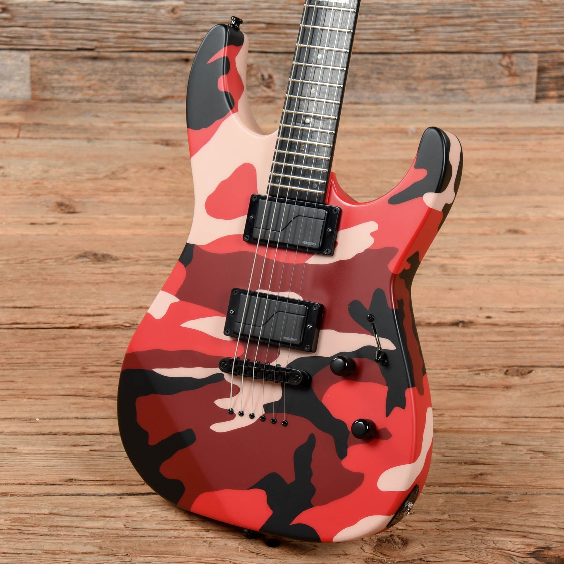 ESP E-II M-II NT Matte Red Camo 2019 Electric Guitars / Solid Body