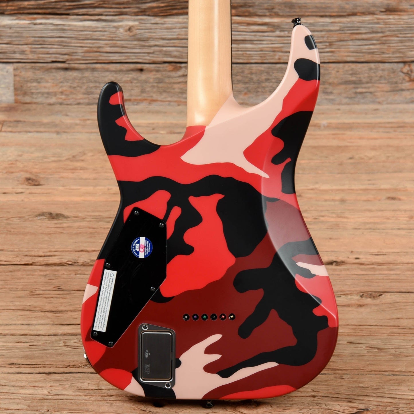 ESP E-II M-II NT Matte Red Camo 2019 Electric Guitars / Solid Body