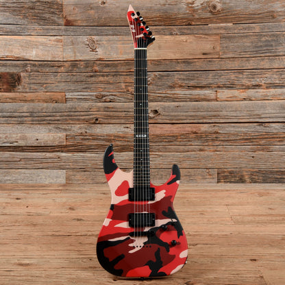 ESP E-II M-II NT Matte Red Camo 2019 Electric Guitars / Solid Body