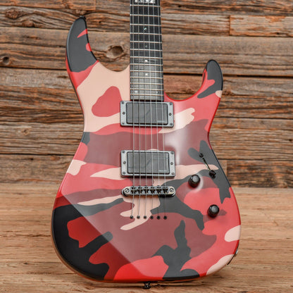 ESP E-II M-II NT Matte Red Camo 2019 Electric Guitars / Solid Body