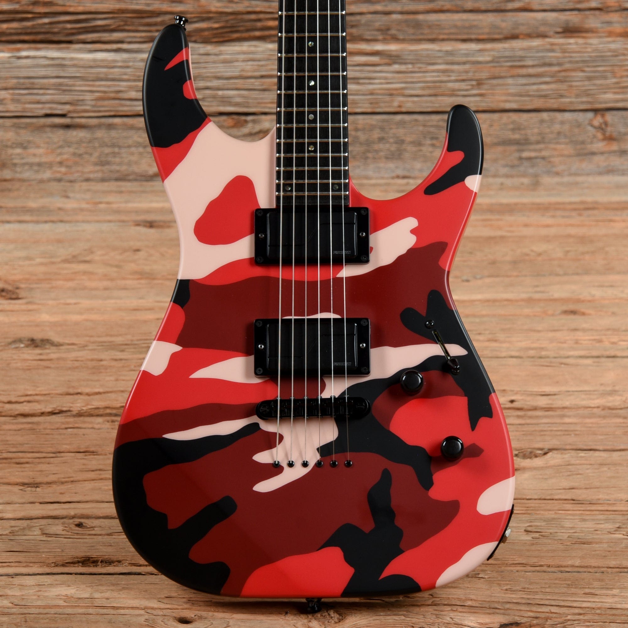 ESP E-II M-II NT Matte Red Camo 2019 Electric Guitars / Solid Body