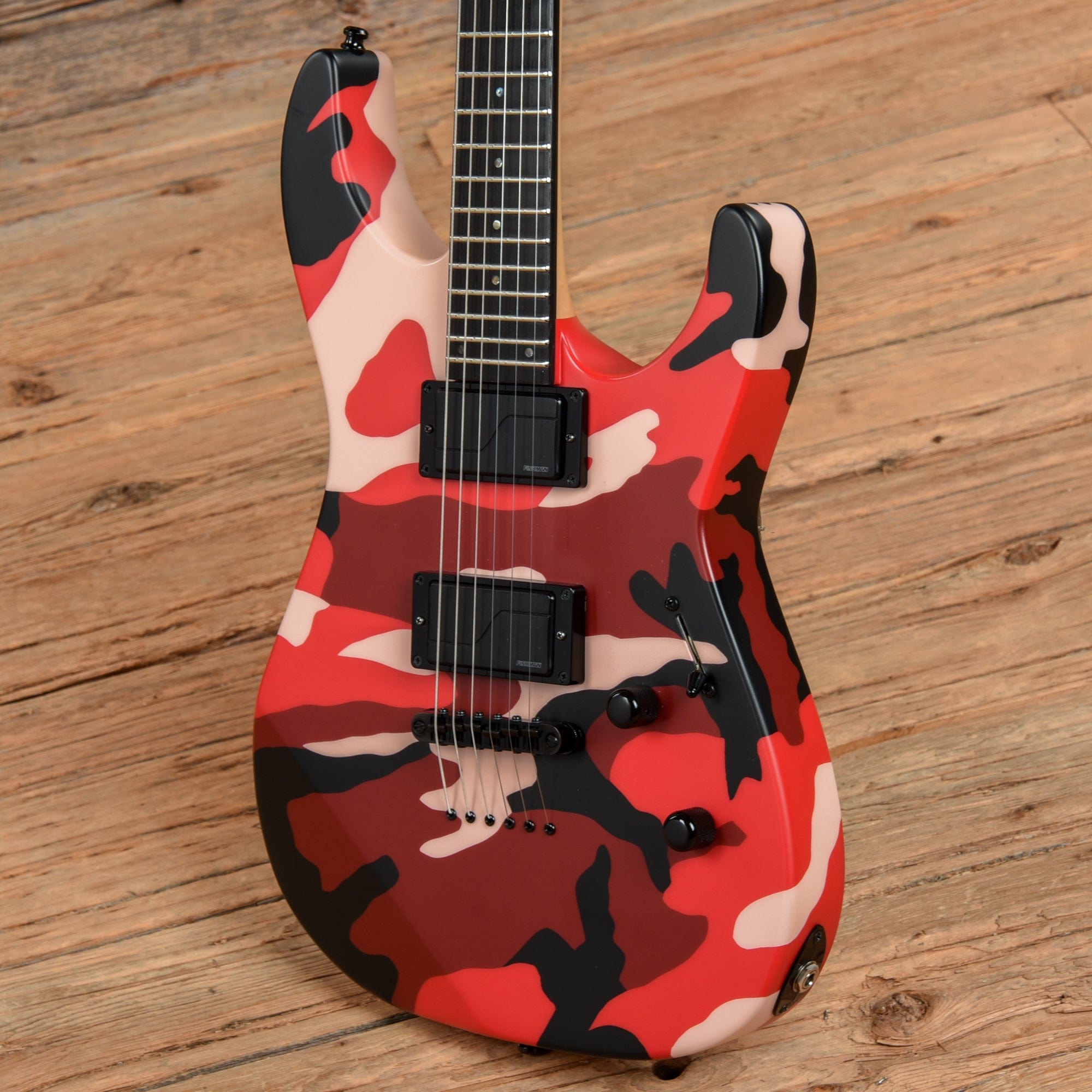 ESP E-II M-II NT Matte Red Camo 2019 Electric Guitars / Solid Body