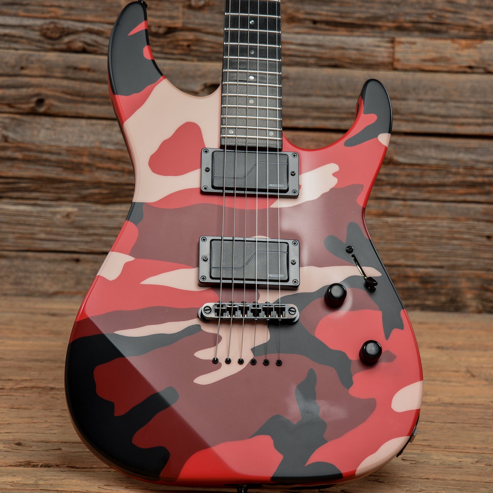 ESP E-II M-II NT Matte Red Camo 2019 Electric Guitars / Solid Body