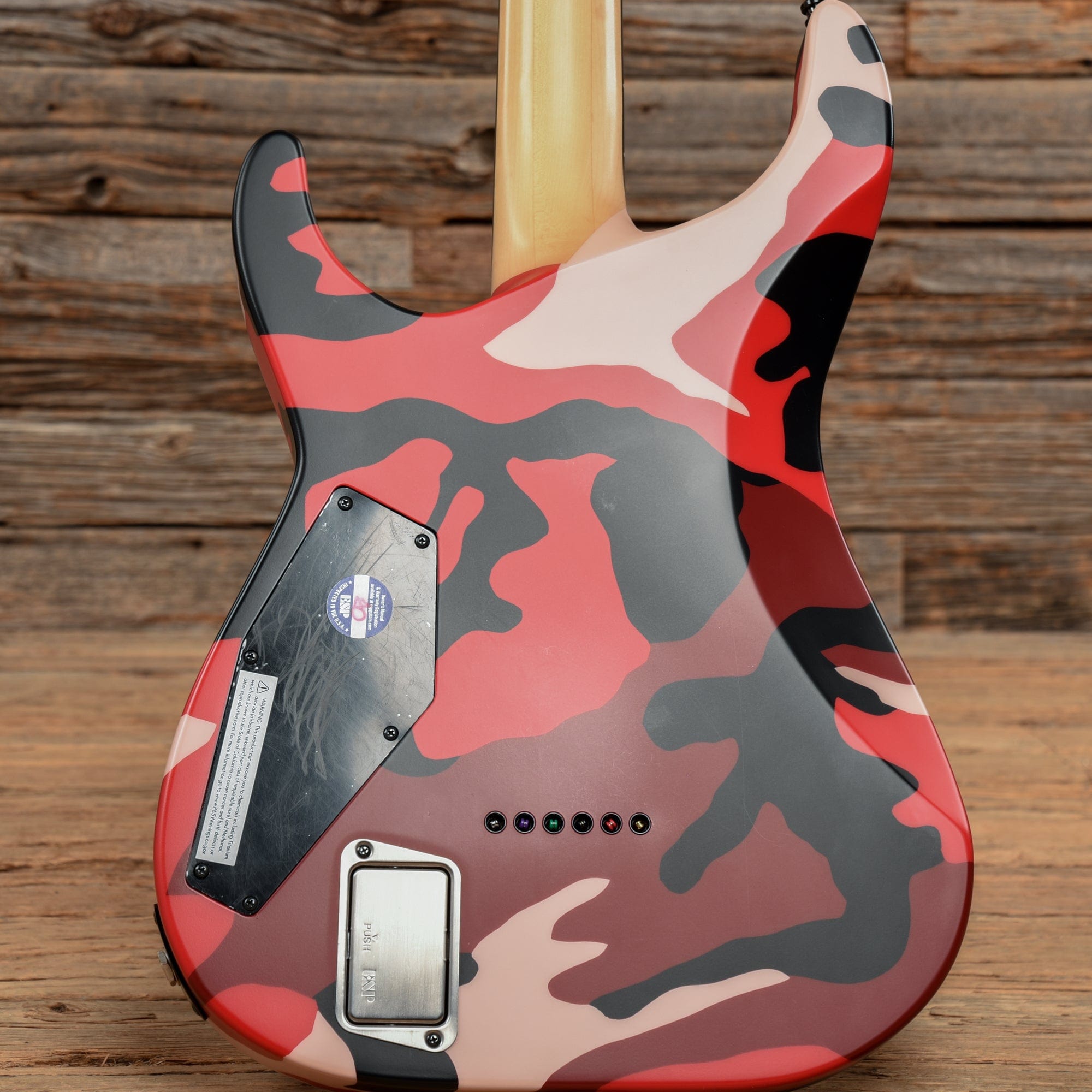 ESP E-II M-II NT Matte Red Camo 2019 Electric Guitars / Solid Body