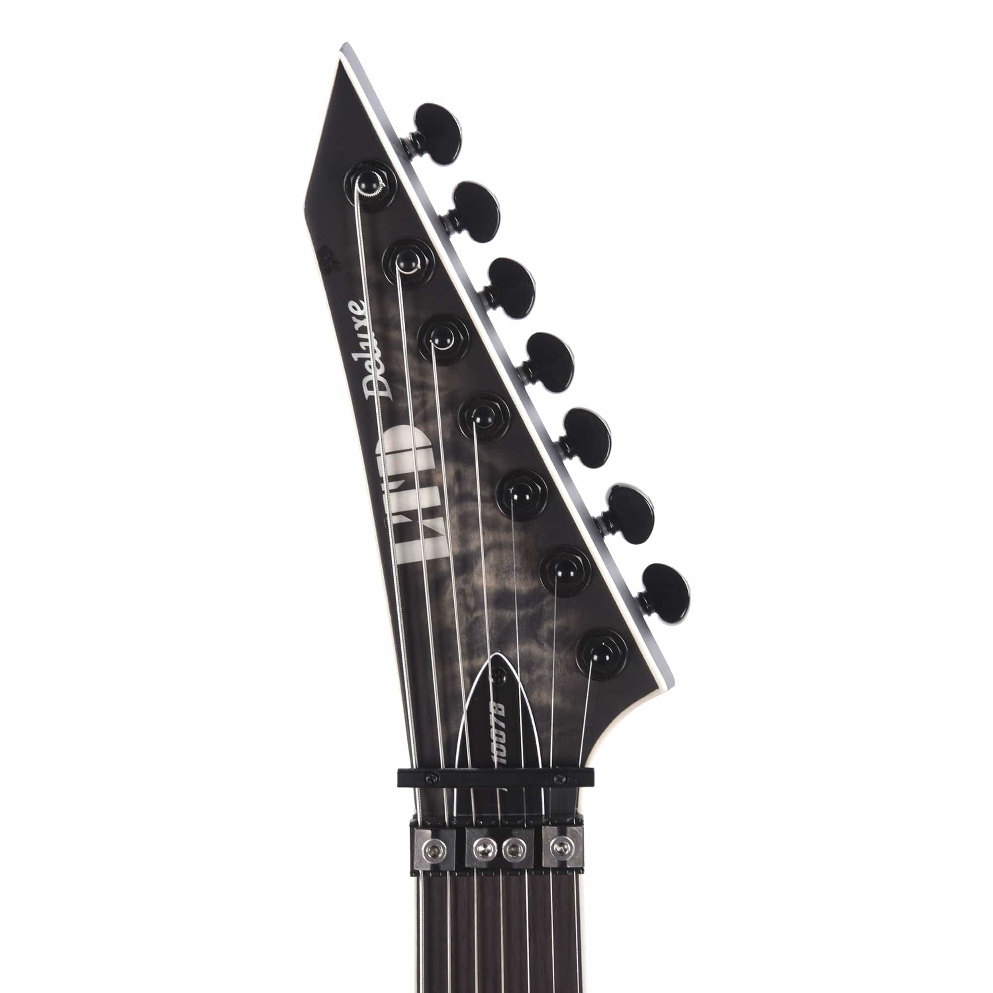 ESP LTD M-1007B Baritone Charcoal Burst Satin 7-String W/ Quilted Mapl ...