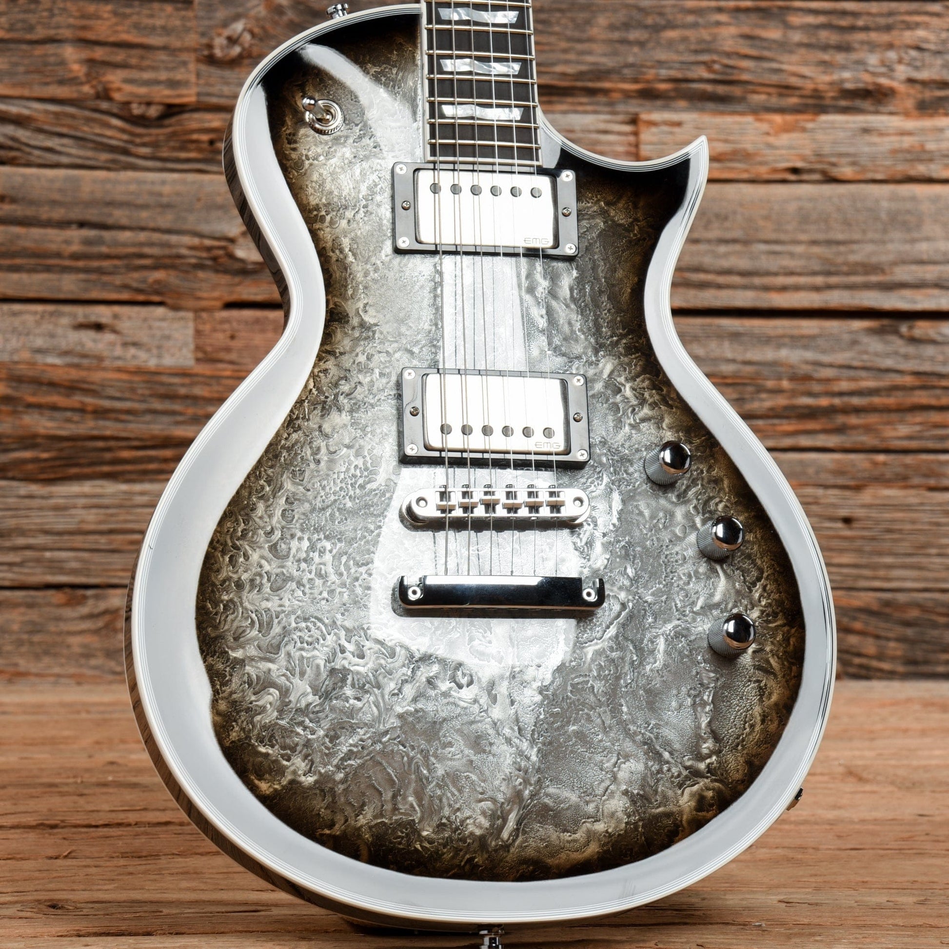 ESP Original Eclipse Silver Liquid Metal Burst 2019 Electric Guitars / Solid Body