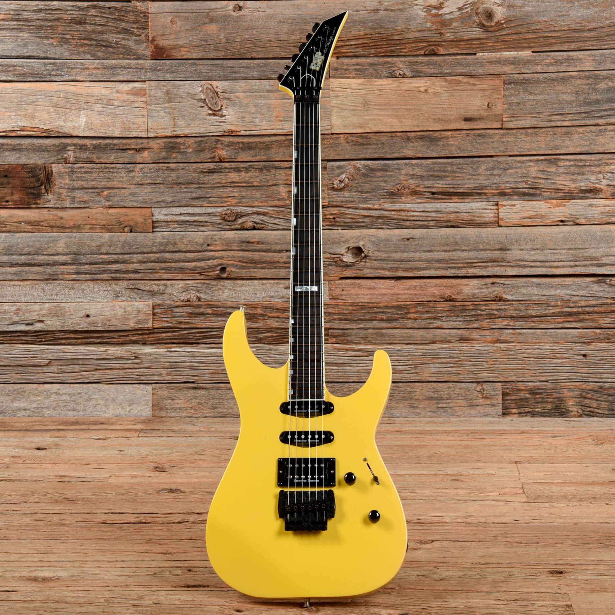 ESP The Mirage Custom Yellow 1987 Electric Guitars / Solid Body