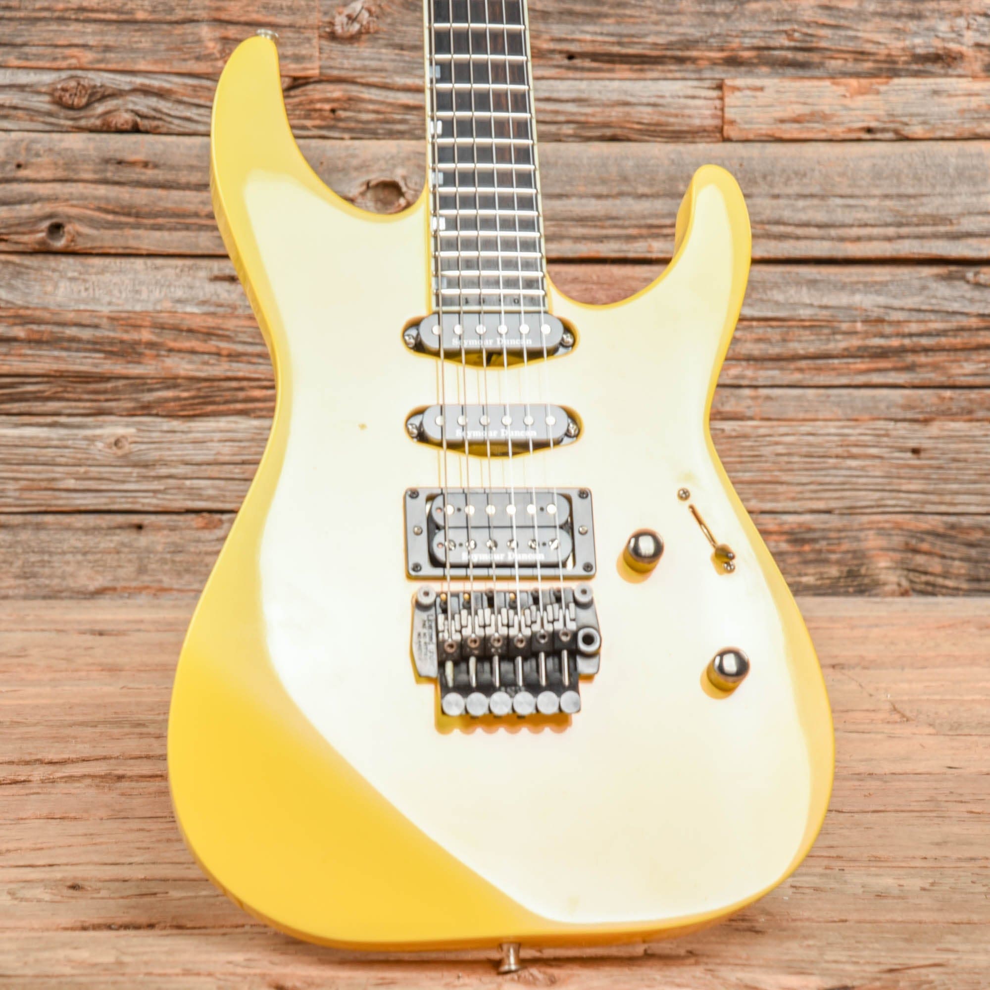 ESP The Mirage Custom Yellow 1987 Electric Guitars / Solid Body