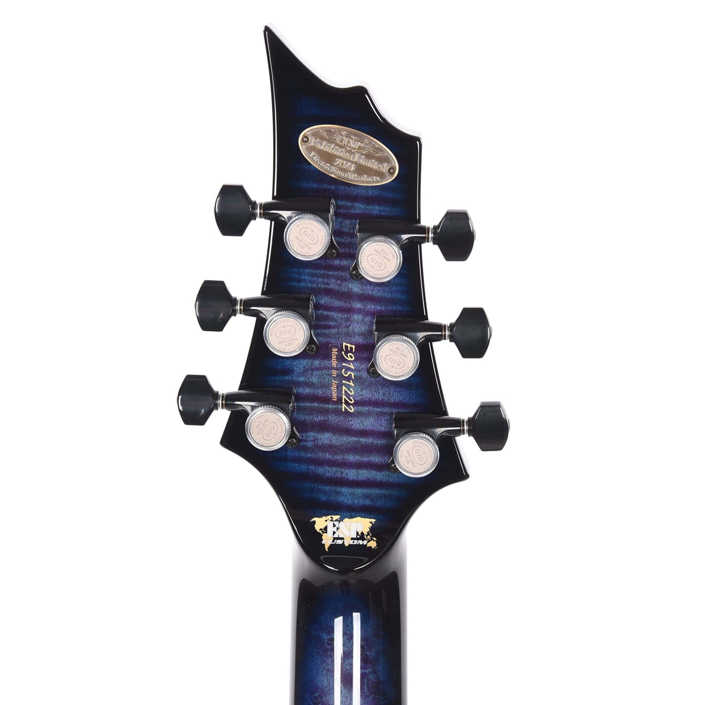 ESP Custom Shop NAMM Exhibition 2023 FRX-CTM-FR Flamed Maple Top with Red Resin & Blue Honeycomb