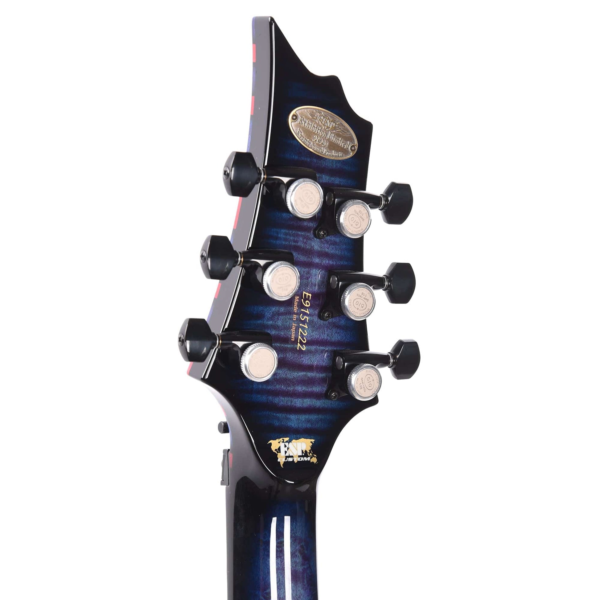 ESP Custom Shop NAMM Exhibition 2023 FRX-CTM-FR Flamed Maple Top with Red Resin & Blue Honeycomb