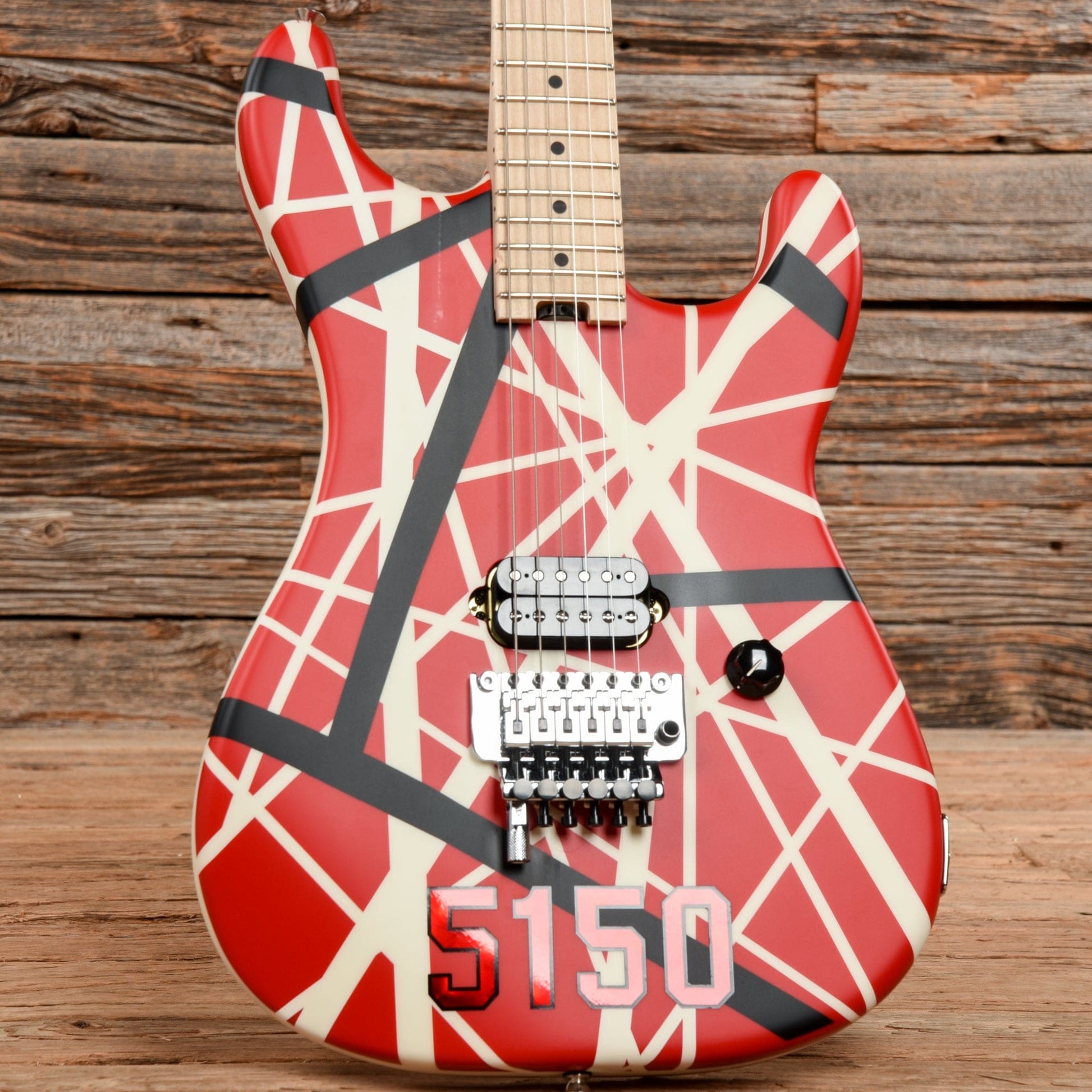 EVH 5150 Striped Series Red/White/Black 2021 Electric Guitars / Solid Body