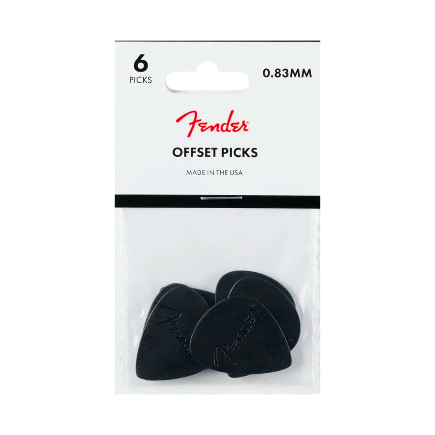 Fender Offset Picks Black (6) Accessories / Picks