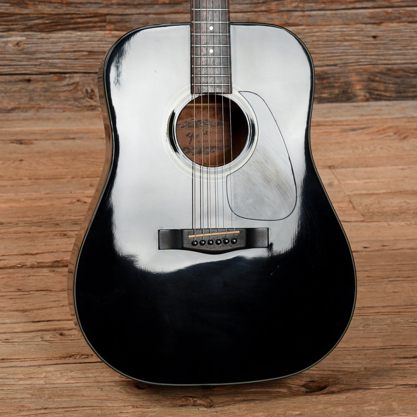 Fender Gemini III Black Acoustic Guitars / Dreadnought