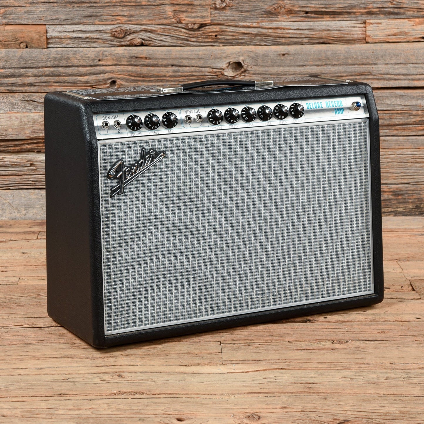 Fender 68 Custom Deluxe Reverb 22-Watt 1x12" Guitar Combo Amp Black Amps / Guitar Cabinets