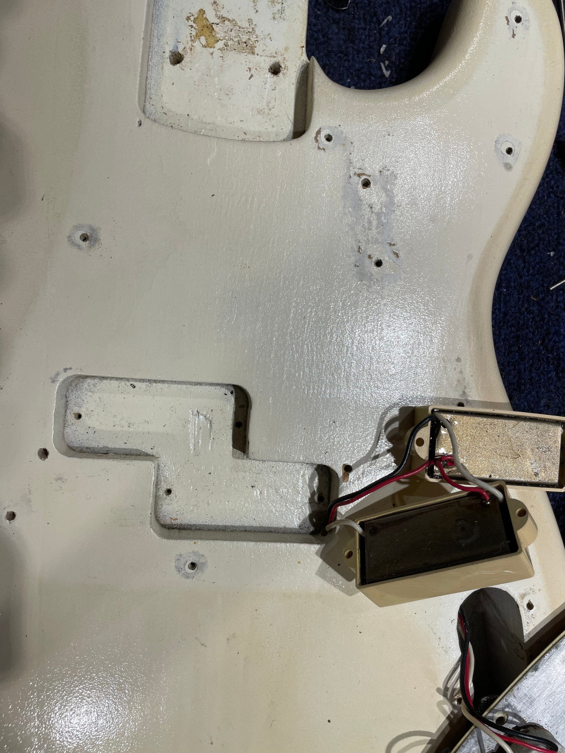 Fender 1978 Left-Handed Precision Bass Neck w/'60s Fender Body White Refin Bass Guitars / 4-String