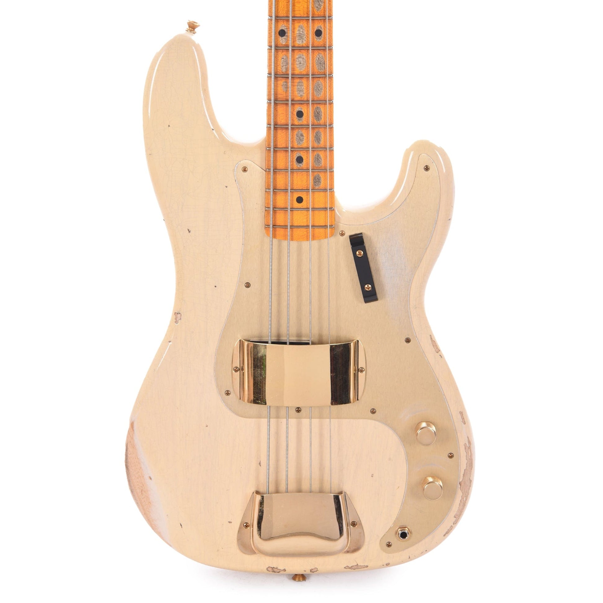 Fender Custom Shop 1957 Precision Bass Ash Heavy Relic Super Aged White Blonde w/Gold Hardware Bass Guitars / 4-String